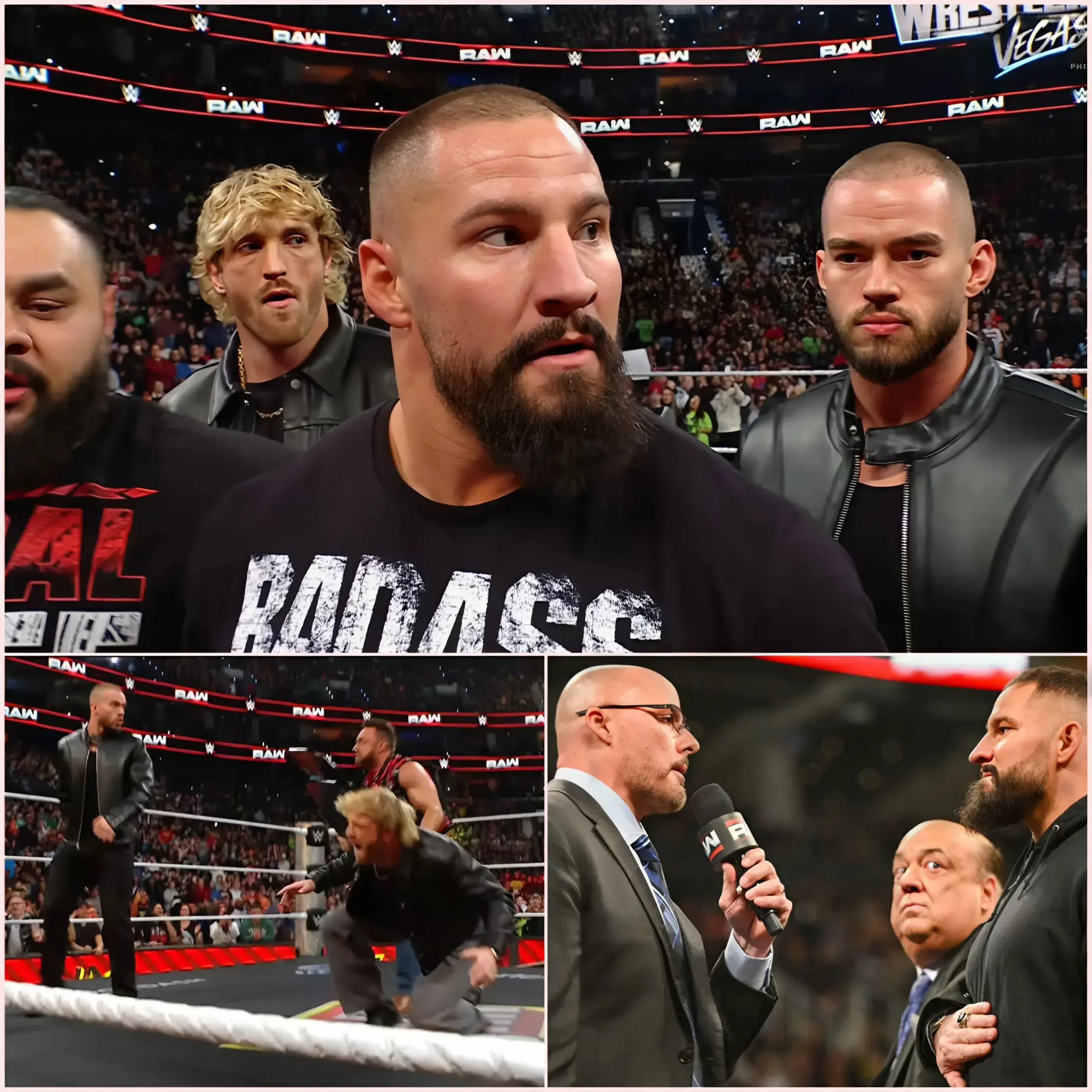 Cover Image for RAW kicks off in Philadelphia today with Bron Breaker in a rage, destroying everything. Bron: “ADAM PEARCE, YOU RUINED MY MOMENT AT ROYAL RUMBLE!” The Vision appears to calm Bron down. Heyman says it’s all Adam Pearce’s fault. Bron: “ADAM PEARCE, I COUNT TO 3, GET YOUR FACE OUT HERE IMMEDIATELY!!!!!!!!” Adam and security appear 👉 And what happens next leaves the entire WWE stunned 👇👇