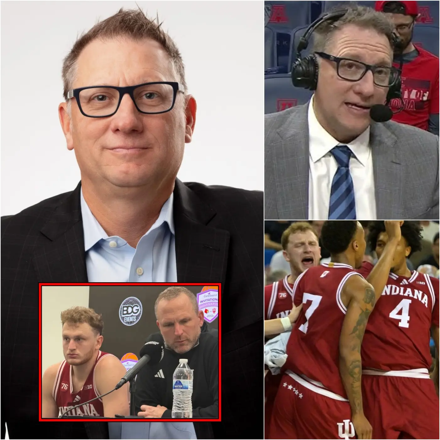 Cover Image for I’ve lived in this world long enough to recognize all the mistakes. On the Peacock TV channel, Matt Muehlebach asserted the undeniable truth about the Indiana Hoosiers’ crushing 75-81 loss to the USC Trojans. He publicly questioned Nick Dorn and Tucker DeVries, noting that Tucker’s 1/9 shot and Dorn’s 2/12 shots were what caused Indiana to lose momentum. He argued that Indiana was overconfident and would lose to Wisconsin again if they continued playing that way.