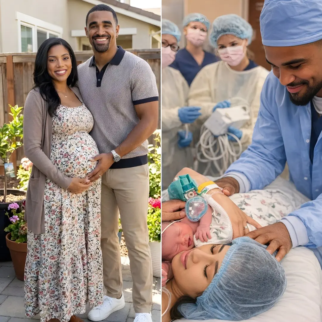 Cover Image for JUST IN : Jalen Hurts and his wife, Bryonna “Bry” Burrows welcome their second child, a beautiful baby girl, into the world! They also revealed the baby’s amazing name…
