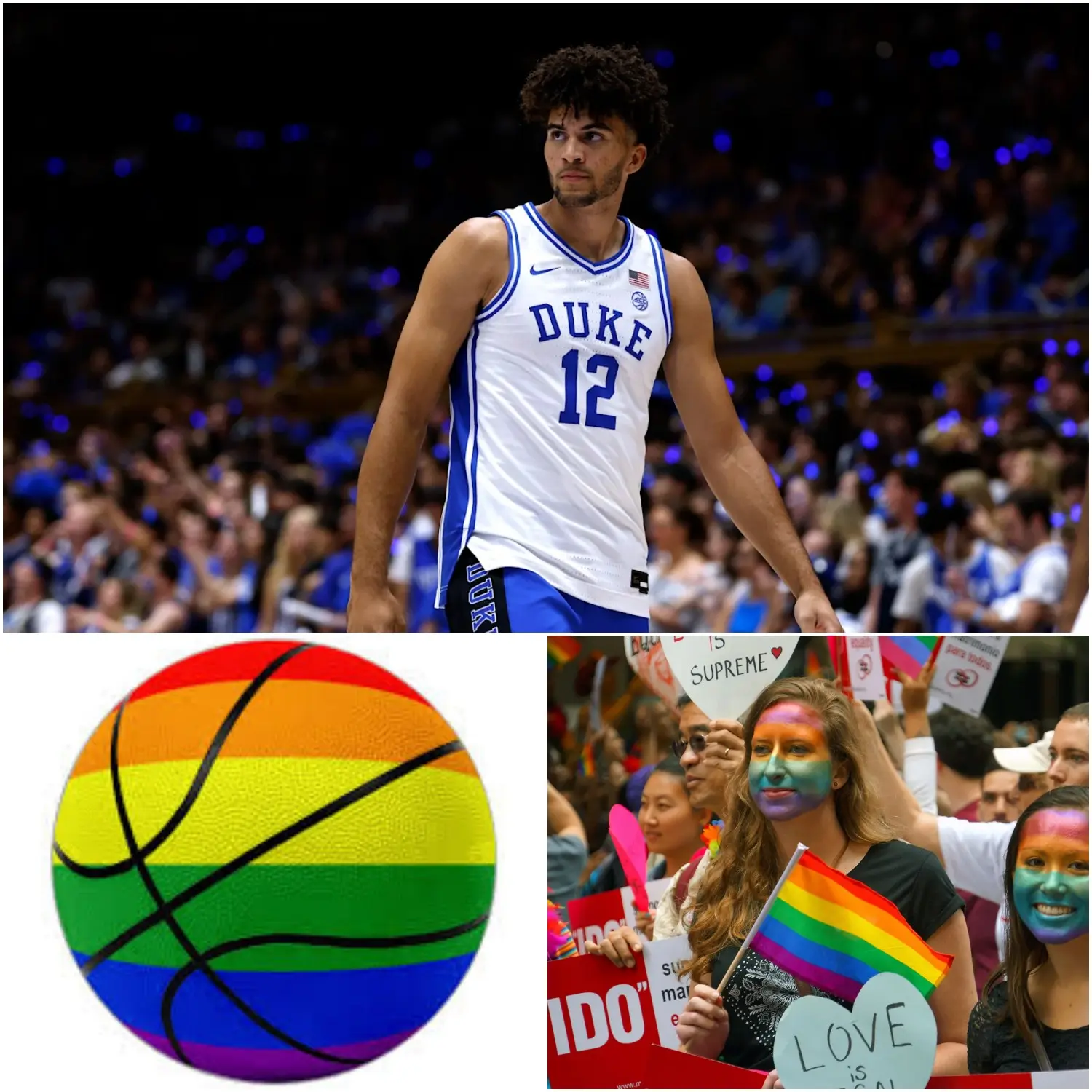 Cover Image for BREAKING NEWS SHAKING THE NCAAB: Cameron Boozer sent shockwaves across college basketball when, ahead of Duke’s upcoming game, he flatly refused to use a rainbow-colored basketball intended to mark a league initiative. Boozer was direct in his objection, criticizing the display as a “woke” gesture he believed did not belong on the court. It didn’t stop with the action itself. Boozer went further, delivering a seven-word message aimed squarely at the entire NCAAB—brief, sharp, and unmistakable—serving as a definitive statement of his stance and igniting immediate debate among Duke Blue Devils fans and observers nationwide.