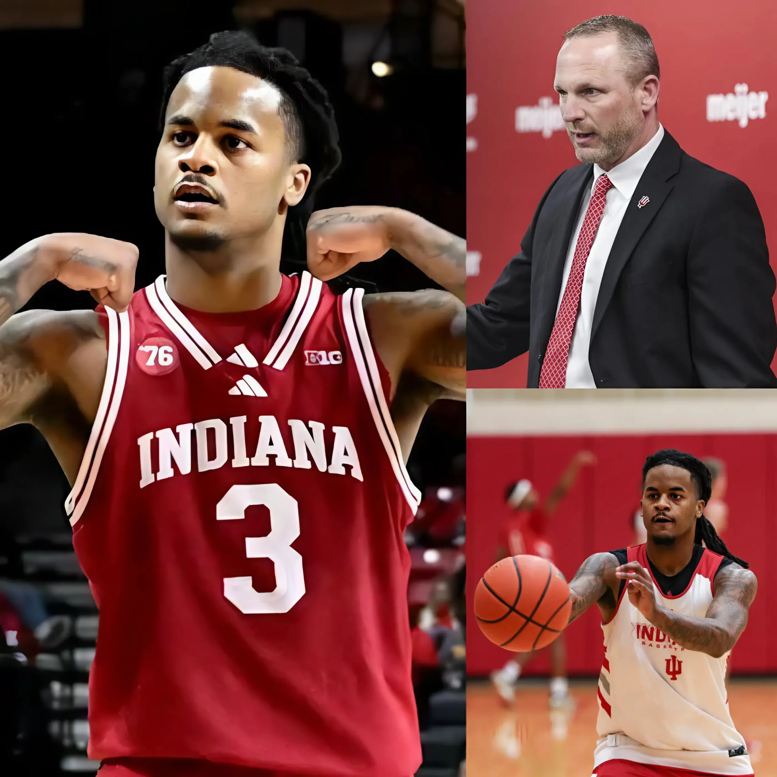 Cover Image for “If my talent and dedication aren’t respected, I’m leaving!” Lamar Wilkerson criticized a section of IU fans after the 75-81 loss to USC. He felt they underestimated his value and acted disrespectfully despite scoring 33 of the 75 points. Wilkerson felt he deserved better treatment for his important contributions to the team. Immediately, Indiana Hoosiers head coach Darian DeVries responded with a harsh retort that stunned both Wilkerson and the fans.