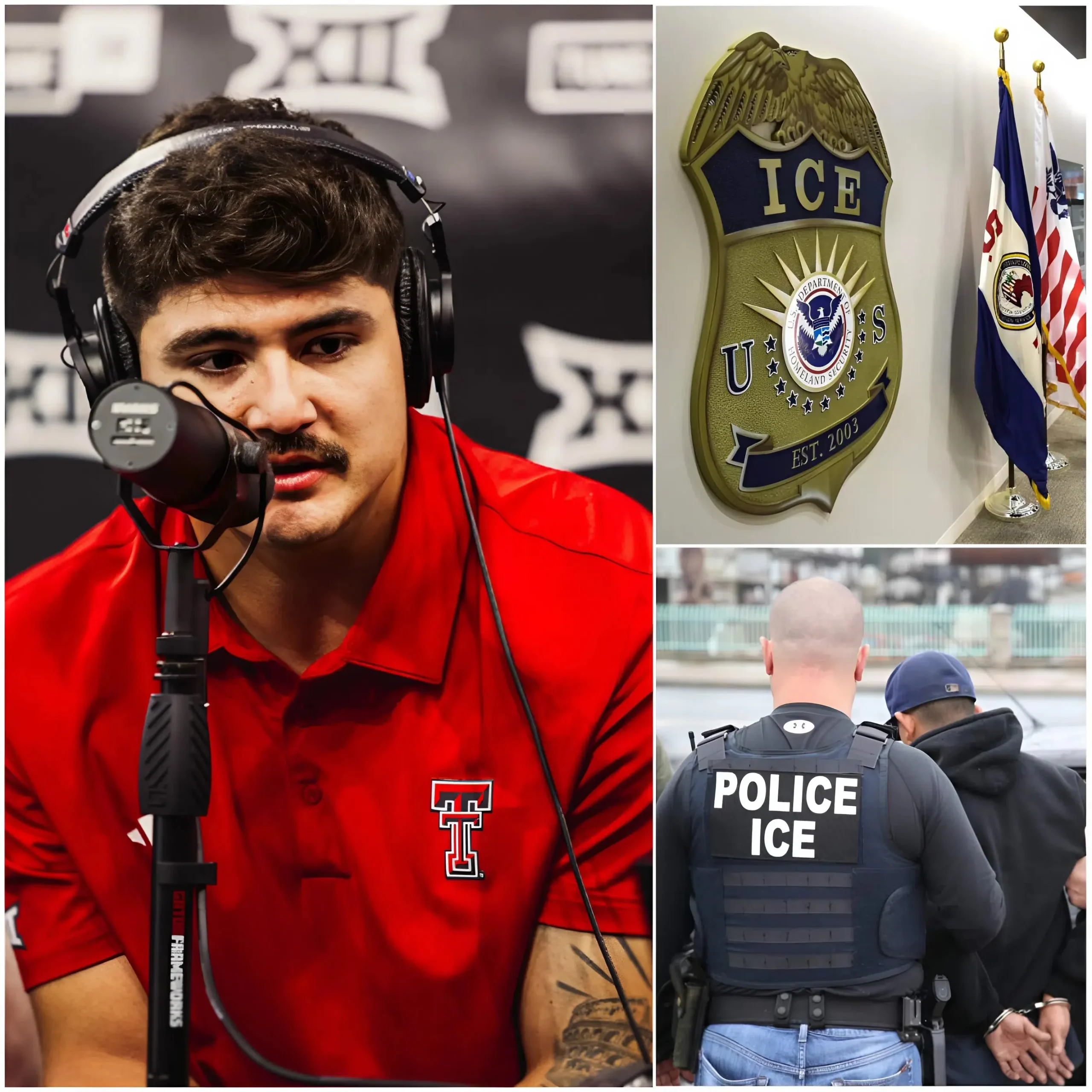 Cover Image for BREAKING NEWS: According to sources, Texas Tech guard Jacob Rodriguez has decided to donate his entire one-month stipend to support ICE (U.S. Immigration and Customs Enforcement). In a highly controversial statement on social media, Jacob Rodriguez said: “America needs secure borders. ICE plays a vital role in keeping our communities safe and deserves strong support.” This move has garnered significant attention and is seen as a rare and bold stance from a Texas Tech player on immigration and national security issues — and has also generated mixed reactions within the Red Raiders fanbase.