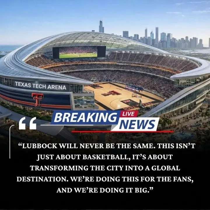 Cover Image for 🚨 BREAKING: Texas Tech Announce $3.2 Billion Stadium Construction Investment Backed by Major Investors Texas Tech are set to reshape the future of football with a monumental $3.2 billion stadium construction investment. The ambitious project centers on building a state-of-the-art stadium, alongside a luxury hotel and entertainment district, expanded retail zones, and an exclusive Texas Tech legacy experience that will honor the franchise’s storied history while modernizing the fan experience. This bold construction initiative is already sending shockwaves across the NBA and could establish a new benchmark for sports venues in the modern era.