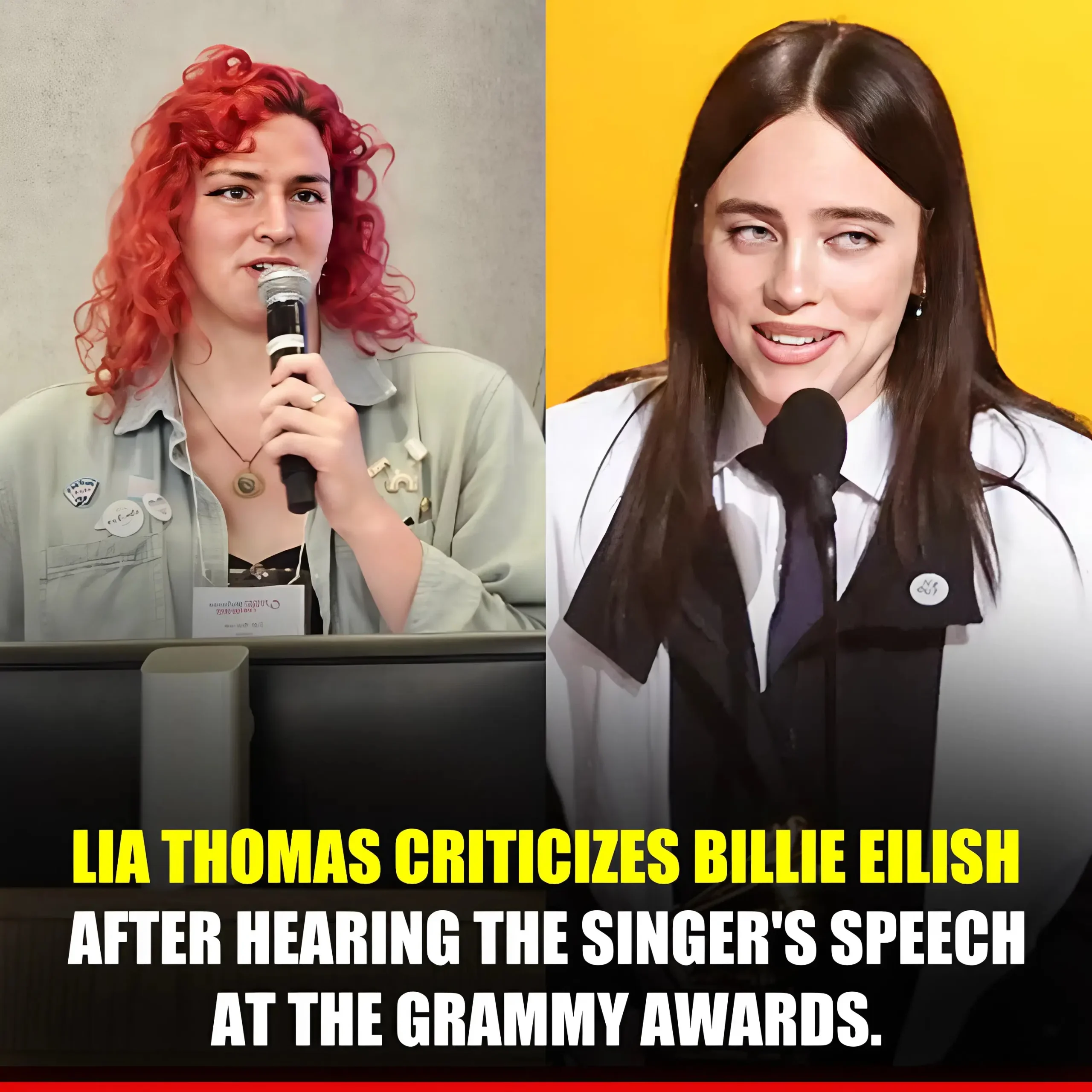 Cover Image for Lia Thomas criticized Billie Eilish after hearing her acceptance speech at the recent Grammy Awards, calling the singer’s speech silly and disrespectful to Americans. Oh God! Even Lia Thomas has to speak out about this?