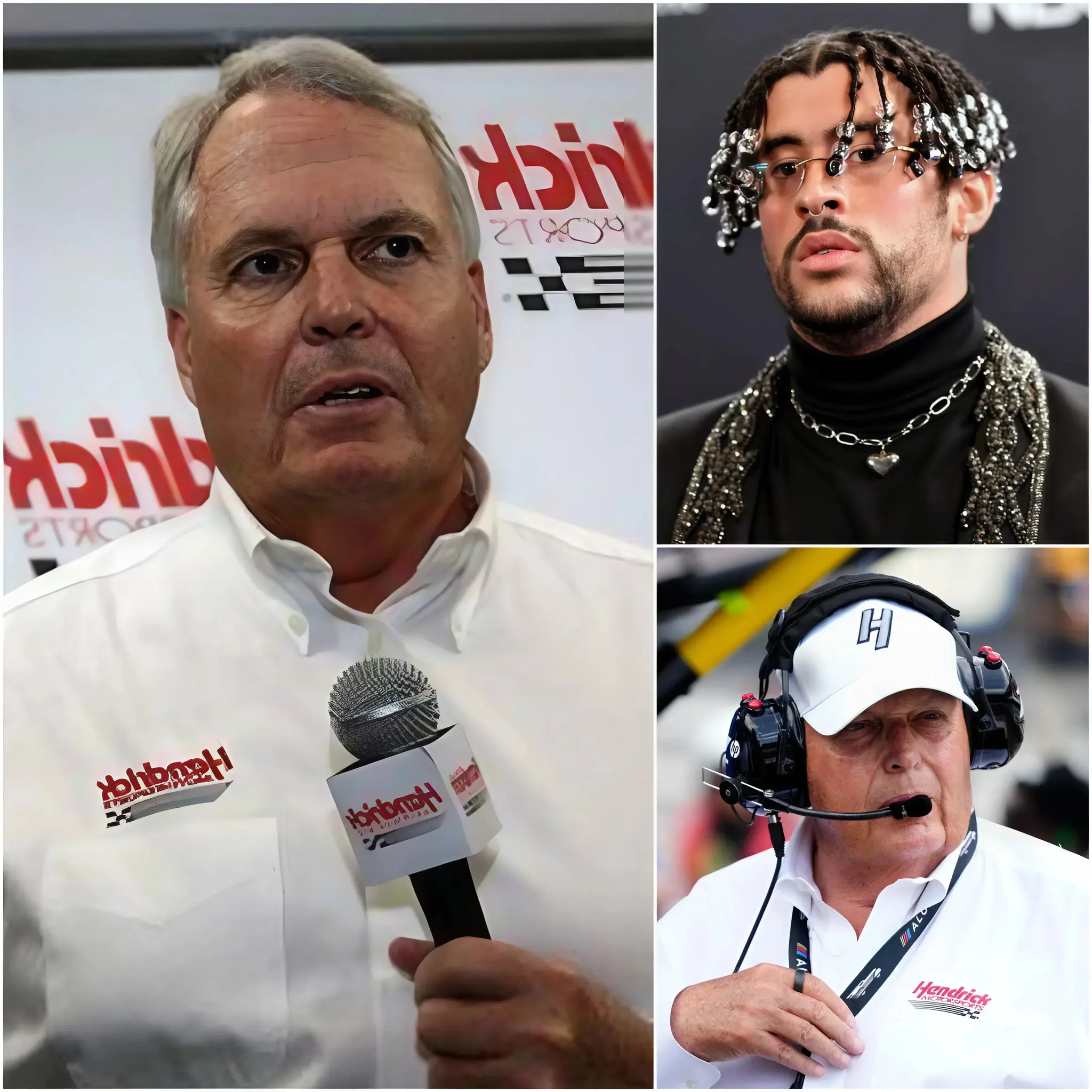 Cover Image for 🚨 “I’LL WALK AWAY FROM THE SUPER BOWL IF BAD BUNNY TAKES THE STAGE!” NASCAR powerbroker Hendrick Rick has issued a bombshell warning, vowing to withdraw one of his largest NFL sponsorships unless the league scraps the planned halftime performance. His statement has sent ripples through the worlds of sports, business, and pop culture, igniting a heated clash between tradition and global influence — and setting social media on fire.