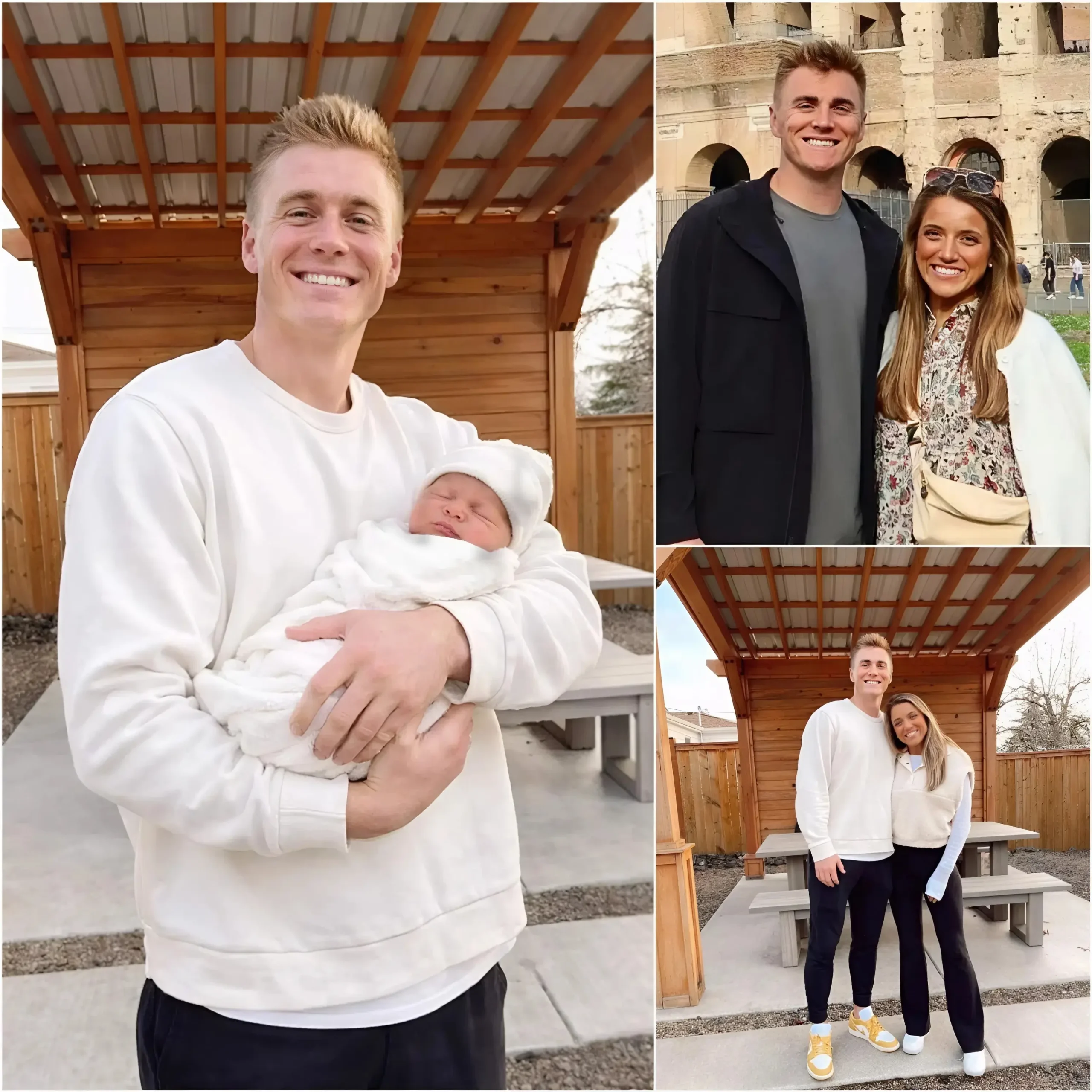 Cover Image for GOOD NEWS 👼: Bo Nix and his wife have melted netizens’ hearts with the sweetest news yet — the Denver Broncos quarterback has just welcomed their first child, and the baby’s name has everyone smiling. For nine months, the couple kept everything wonderfully private. No hints, no spoilers — just simple, everyday moments filled with warmth and love. Then, on a peaceful morning, they surprised everyone with a single photo. In the picture, his wife is gently cradling their newborn, her eyes shine with happiness. Beside her, Bo Nix stands with his familiar calm and composed demeanor — a gentle, sincere smile that reveals the quiet pride of a first-time father. And then — what really melted netizens’ hearts wasn’t just the photo, but the baby’s name… 💖