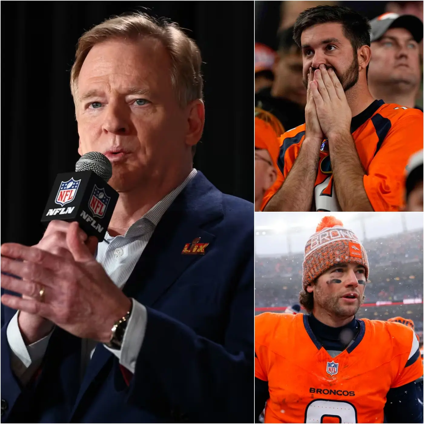 Cover Image for 🔥 JUST FIVE DAYS AFTER THE FINAL GAME: Denver Broncos fans called on the NFL to overturn the results of the game between the New England Patriots and Denver Broncos, which the New England Patriots won 10-7. They gathered thousands of signatures and demanded immediate action from the NFL. Fans argued that Denver’s defeat was entirely due to referee decisions and also accused the Patriots of bribery. However, the NFL’s latest ruling has left all those who made these accusations disappointed and regretting their statements.