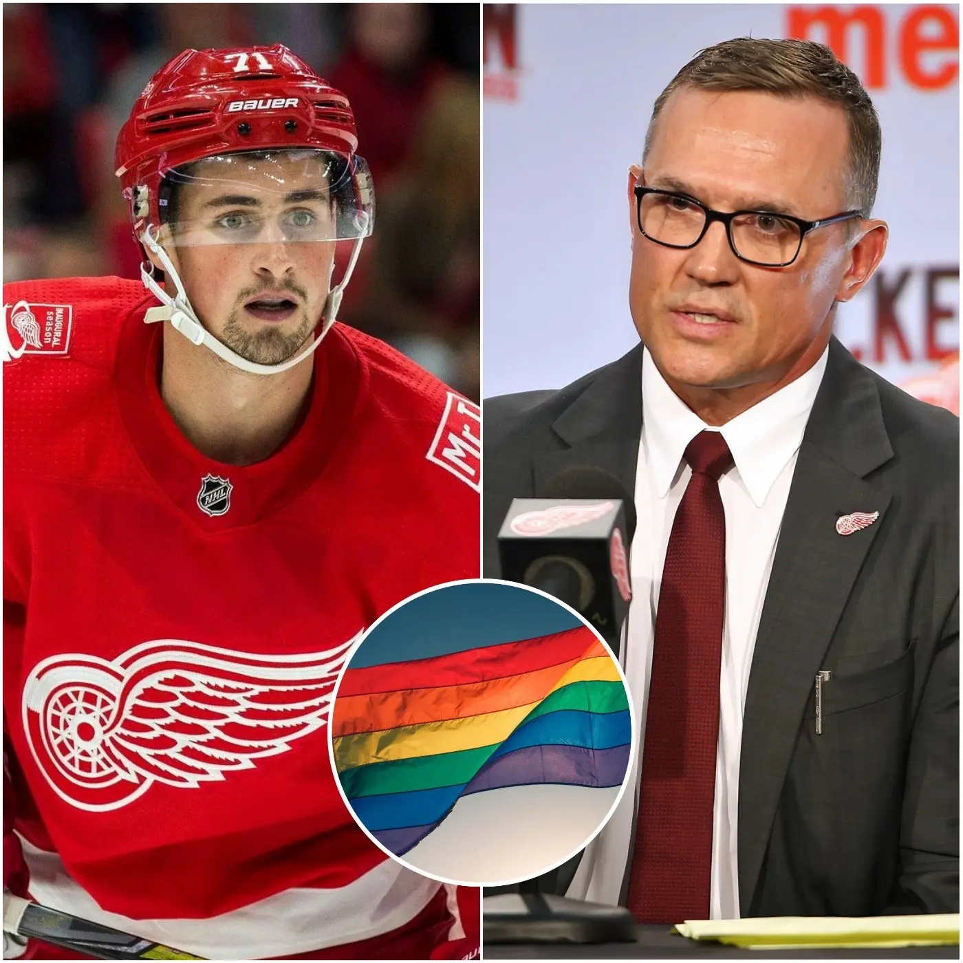 Cover Image for 🚨 BREAKING NEWS: Detroit Reds General Manager Steve Yzerman has been accused of abuse of power by Dylan Larkin, following reports that Yzerman pressured Larkin to participate in the league’s LGBTQ+ promotional campaigns during games in Detroit and other upcoming hockey events scheduled for next year. “He can pressure anyone to do whatever he wants — but not me,” Larkin said. “I’m not here to promote these things in sports.” Yzerman quickly responded with a sharp and sarcastic remark: “A guy who became famous in the NHL — now living like a star — but refuses to give anything to his fans?” Less than five minutes later, Dylan Larkin released a short but powerful 10-word statement — a slap in the face to Steve Yzerman that stunned the nation… 👇👇