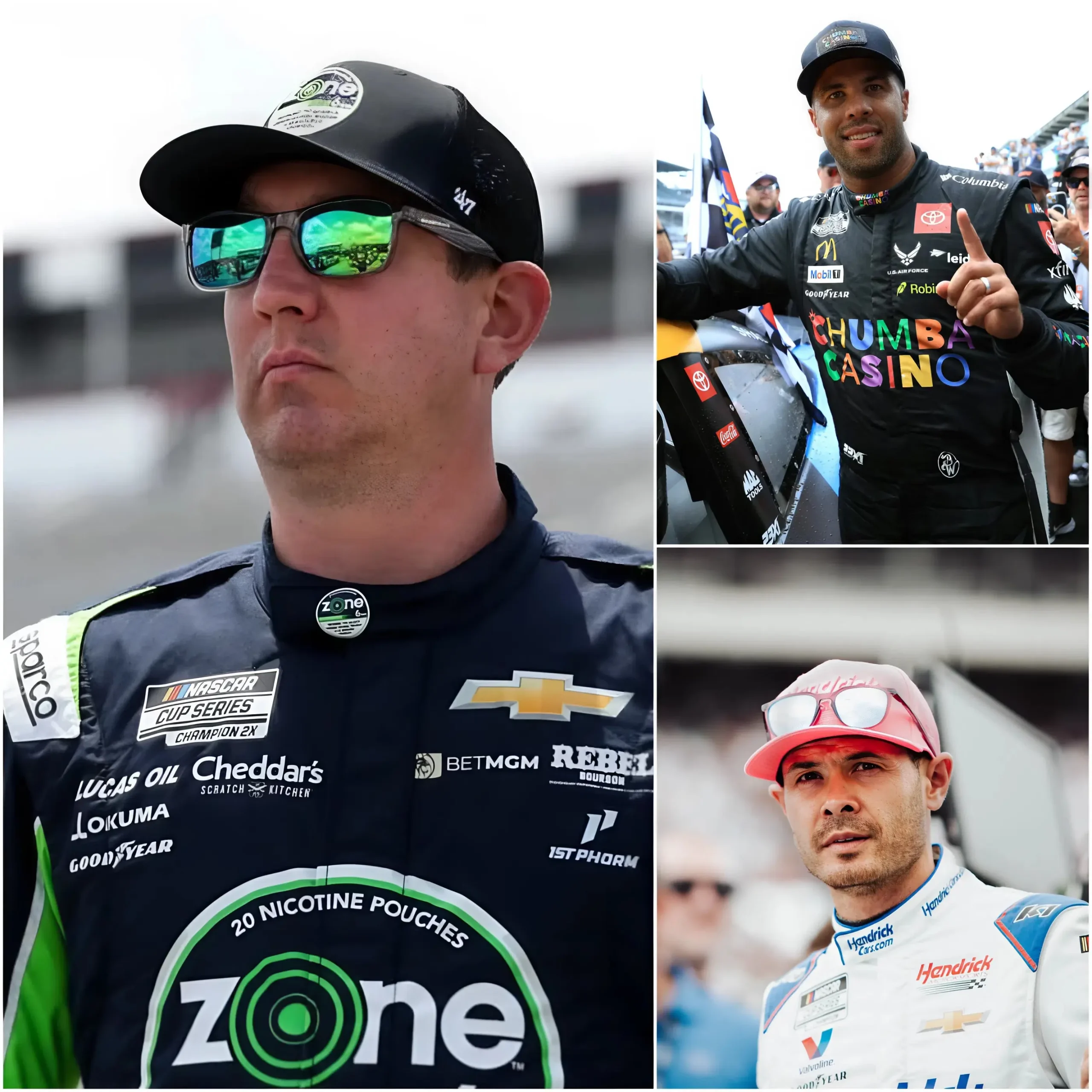 Cover Image for 8 MINUTES AGO🔴 A DARK SHADOW ENGULFS NASCAR 2026! Kyle Busch, Kyle Larson, and other “big names” have quietly delivered a devastating blow: a mysterious lawsuit aimed at permanently removing Bubba Wallace from the racetrack — with “damning evidence” about his “unclean” background gradually being revealed…