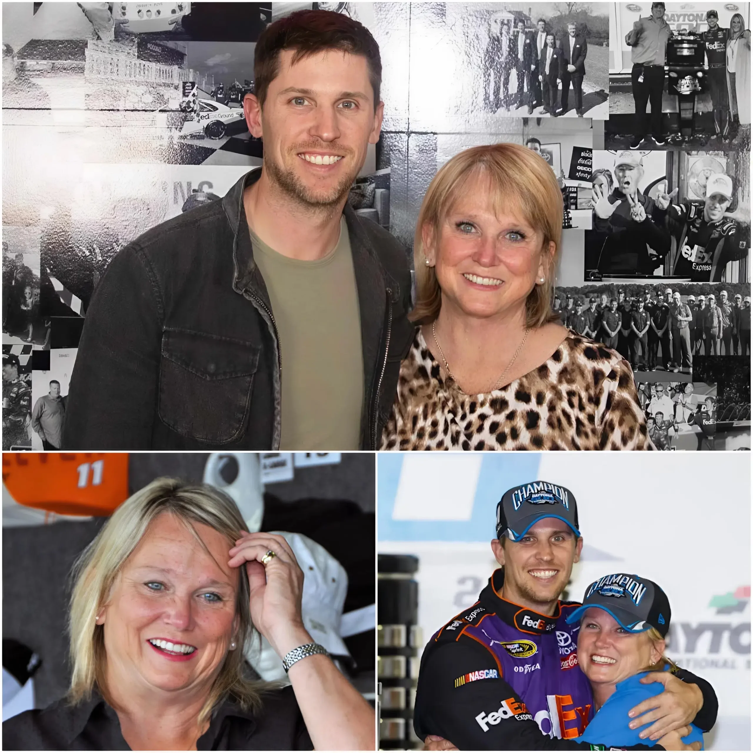 Cover Image for HEARTBREAKING UPDATE: Following the devastating fire that destroyed his family home, Denny Hamlin has spoken for the first time about his mother, Mary Lou’s, condition. “She’s getting better… definitely getting better,” he shared, but one detail about her recovery in Florida left fans heartbroken…