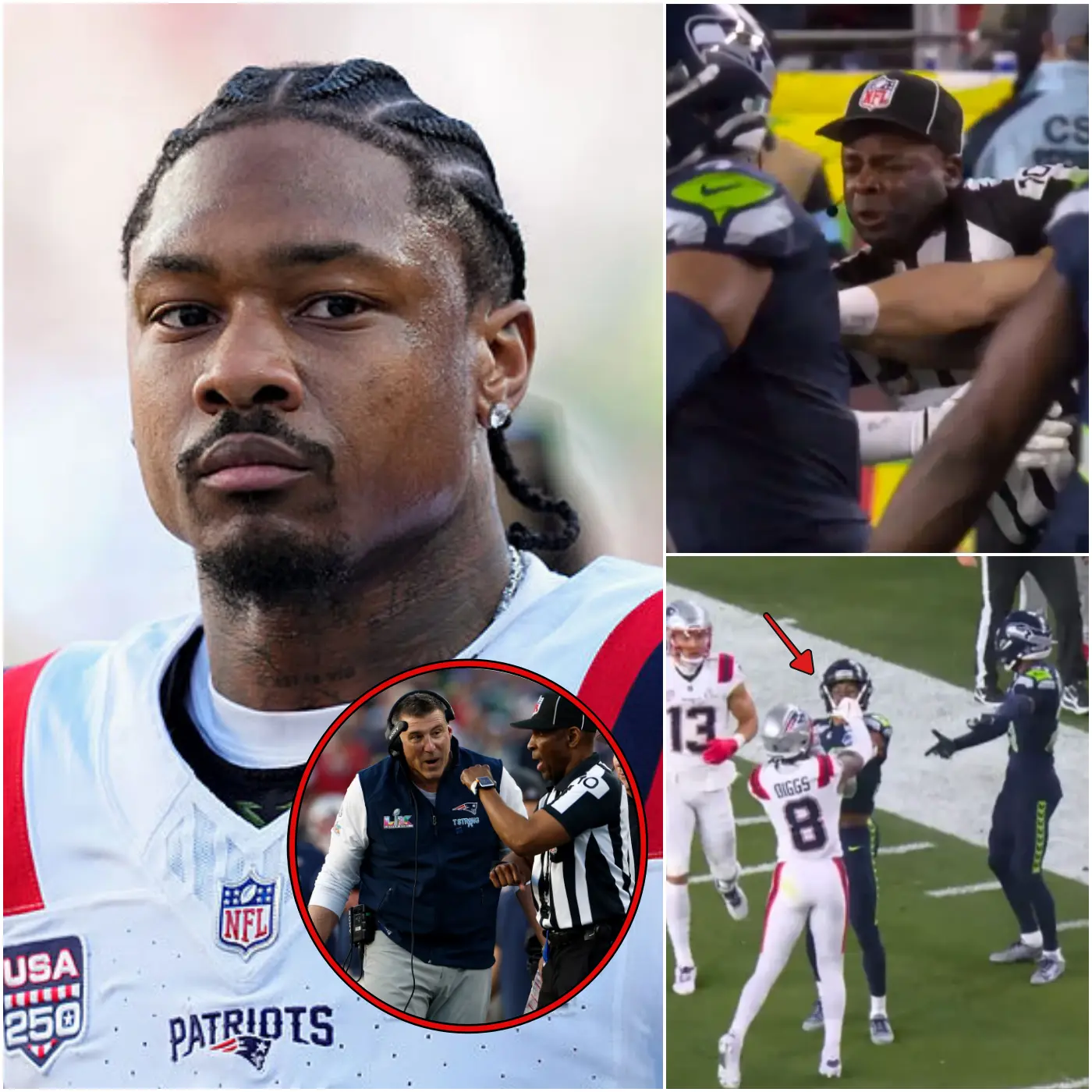 Cover Image for 🔴OFFICIAL: The NFL has issued what it’s calling the harshest penalty in league history. In the fourth quarter of Super Bowl LX, Patriots wide receiver Stefon Diggs allegedly crossed the line with an unacceptable outburst — deliberately punching Kenneth Walker III in the face and verbally abusing an official in anger. After a thorough review, the NFL ruled the incident an egregious act of unsportsmanlike conduct. The decision marks the most severe disciplinary punishment ever handed down in the league’s history.