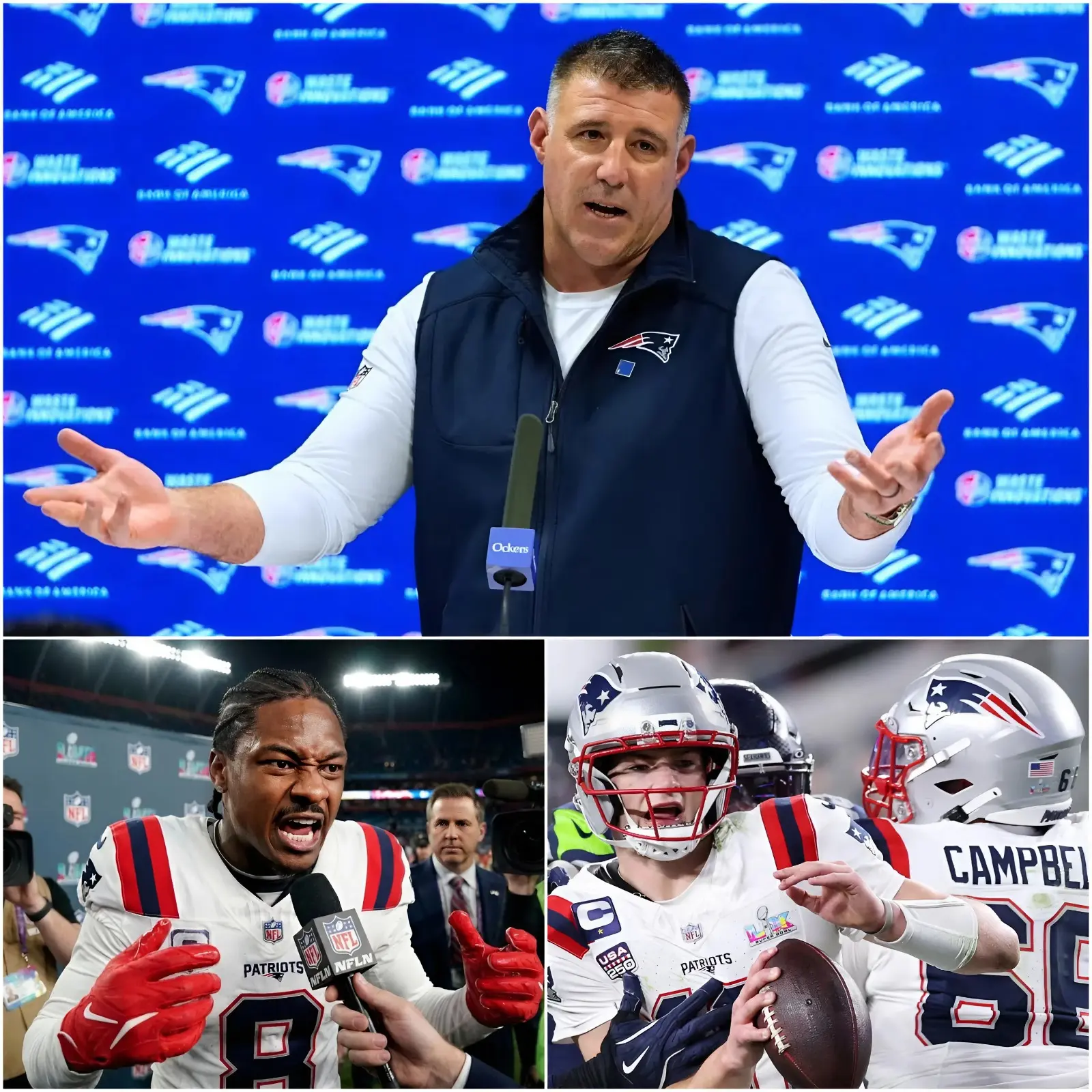 Cover Image for “It’s either me or him. I don’t want to keep playing alongside him anymore. I’d rather leave than have to watch him play for even one more minute! Every time I see him step onto the field, I feel like I’m betraying my own career and my own dignity.” Stefon Diggs delivered a powerful statement, directly criticizing his teammate — the one he called “the source of the disaster” and the main cause of the team’s lack of unity, leading to the New England Patriots’ devastating loss to the Seattle Seahawks — thereby forcing head coach Mike Vrabel into the most serious crisis of his coaching career, as he must make an extremely difficult choice.