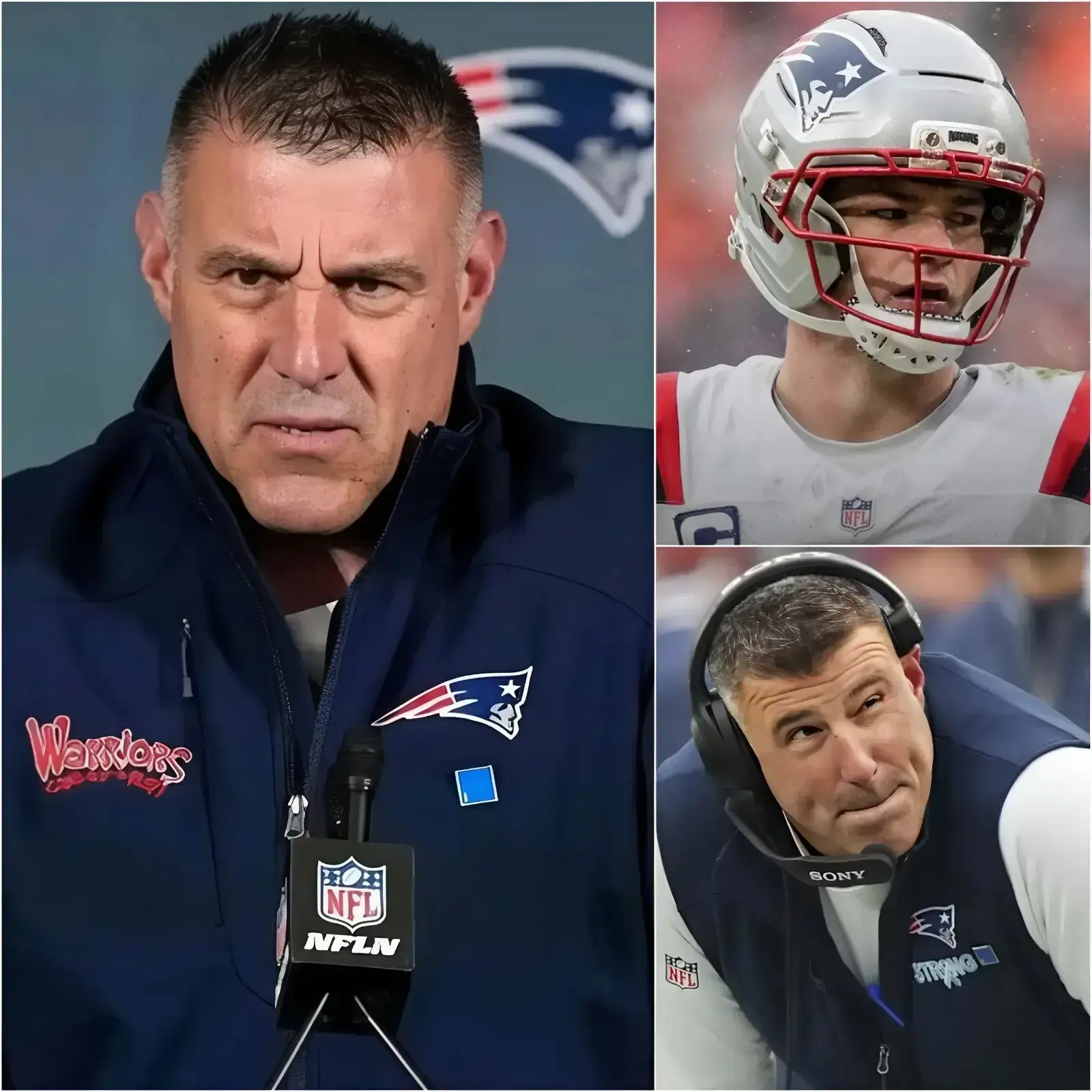 Cover Image for “THIS WILL BE THE LAST TIME HE PLAYS FOR NEW ENGLAND” – New England Patriots head coach Mike Vrabel has officially announced the permanent dismissal of a player from the Patriots team and declared that this player will never be called back under any circumstances. Coach Vrabel stated that the player has continuously caused trouble in the locker room, undermined team morale, sparked internal conflicts, and was the main reason the Patriots suffered a humiliating 0-30 defeat to the Seattle Seahawks in the Super Bowl LX Championship at Levi’s Stadium. Notably, star quarterback Drake Maye personally met with Mike Vrabel to demand the immediate firing of this player. The person in question will leave New England Patriots fans deeply disappointed.