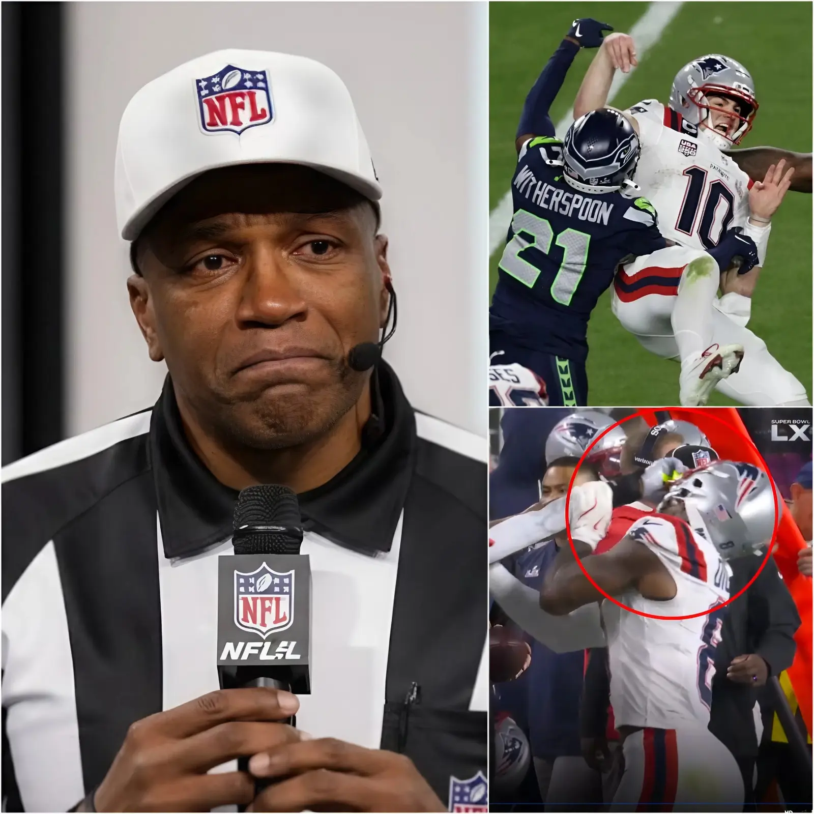 Cover Image for BREAKING NEWS: Referee Shawn Smith, who officiated the Super Bowl LX matchup between the New England Patriots and Seattle Seahawks that ended with a score of 13-29, has officially issued an apology to New England Patriots fans for the controversial calls. After reviewing the full game footage, he admitted he is “extremely regretful” about the decisions he made. However, this apology has done nothing to quell the outrage from Patriots fans and leadership. The President and Director of Football Operations for the New England Patriots has officially filed a complaint with the NFL, and on the NFL’s side, the first disciplinary action has already been issued. – Copy – Copy