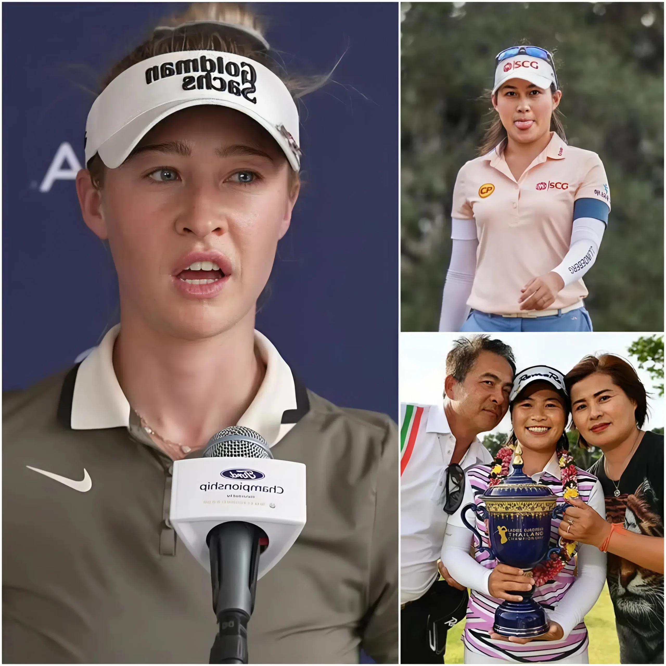 Cover Image for “PLEASE…LEAVE ME ALONE!” – Atthaya Thitikul was completely devastated amidst the media storm when Nelly Korda unexpectedly brought up the dark past that Atthaya had kept hidden for decades. A heartbreaking secret, a horrifying truth about what happened behind the closed doors of the Atthaya family, suddenly exposed, shaking the entire golf world. Nelly Korda didn’t hesitate to release evidence that Atthaya couldn’t deny. Shocking details in the comments! 👇👇