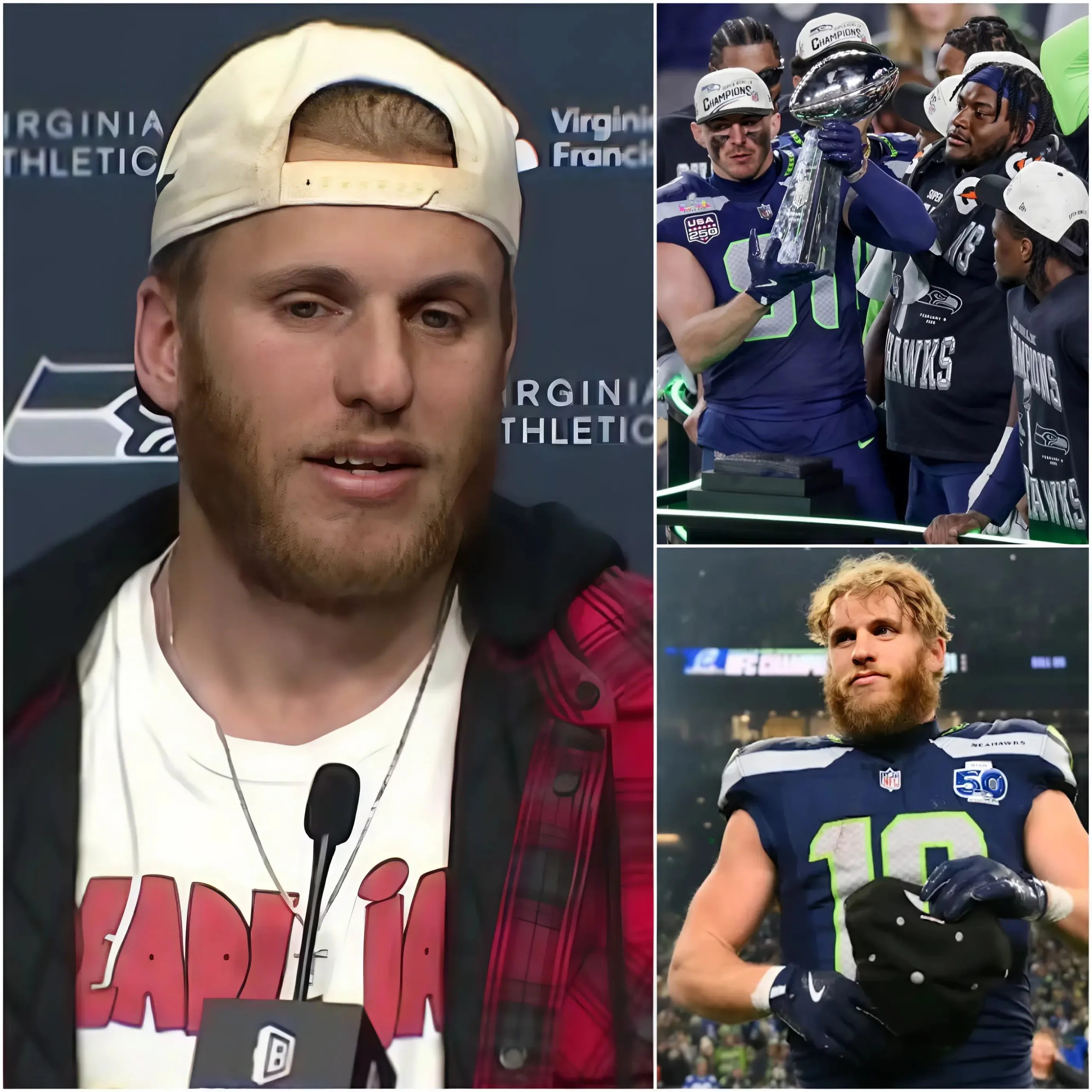 Cover Image for JUST 5 MINUTES AGO: Cooper Kupp unexpectedly revealed the REASON that helped the Seattle Seahawks secure victory in the Super Bowl against New England. “It wasn’t because of the head coach, it wasn’t because of the players — it was all thanks to him…” Cooper pointed out the key figure who ultimately led the entire team to the final triumph, leaving everyone stunned by the name that was praised.