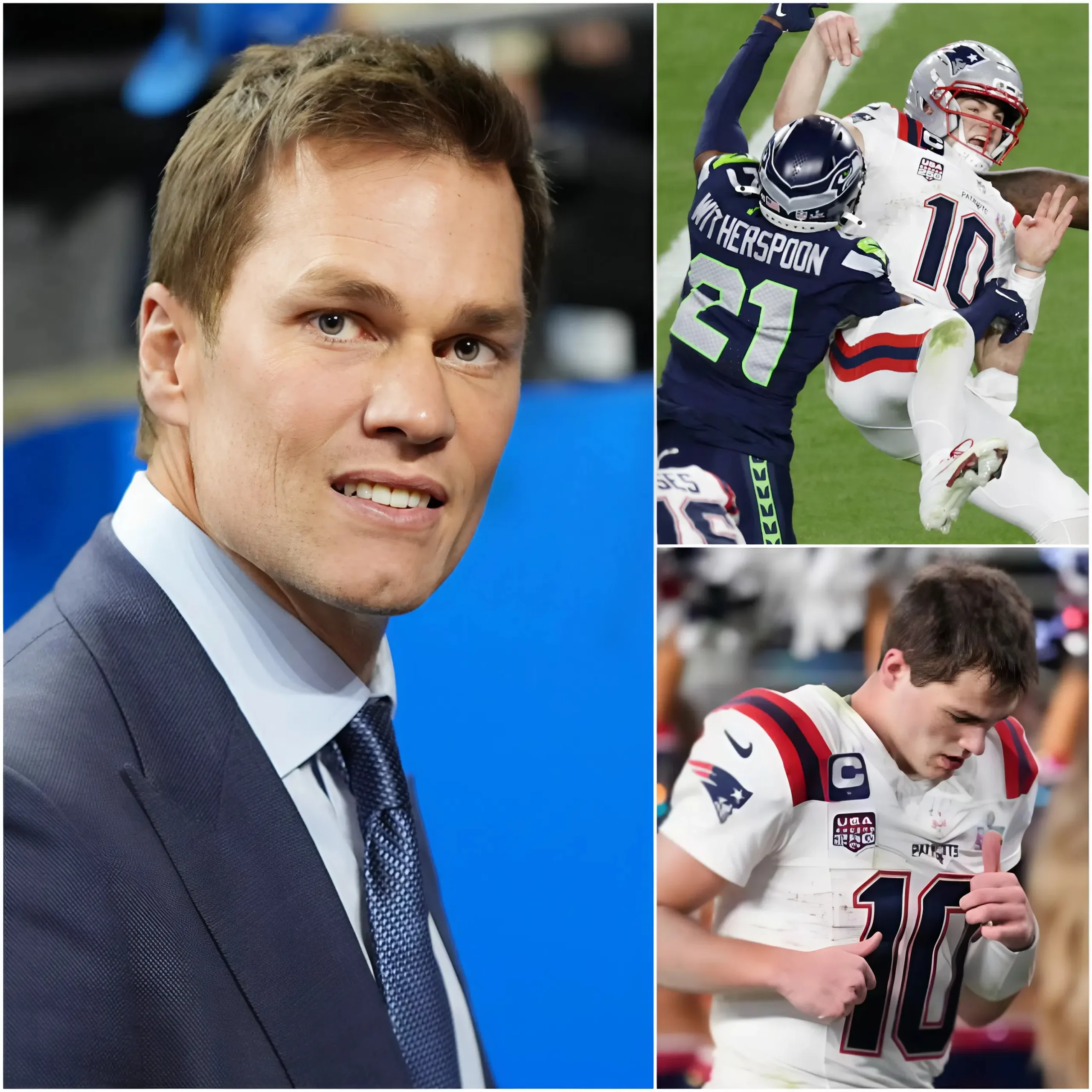 Cover Image for 🚨 A SHOCKING MOMENT: NFL legend and quarterback Tom Brady broke his silence with a powerful statement defending Drake Maye after New England’s hard-fought but convincing loss to the Seahawks in Super Bowl LX. “What’s being done to him right now goes against the very soul of football,” Brady said. “People forget he’s a young quarterback standing on the biggest stage in the sport, facing one of the most aggressive and complete teams in the league, and he still showed up without excuses. He carried New England’s hopes, took hit after hit, never asked for sympathy, never pointed fingers — he just competed until the final whistle. That’s not weakness, that’s character. Drake Maye is rare. Instead of tearing him down after a Super Bowl loss, especially against a team as strong as Seattle, this league should be respecting the fight he showed and the future he represents.”