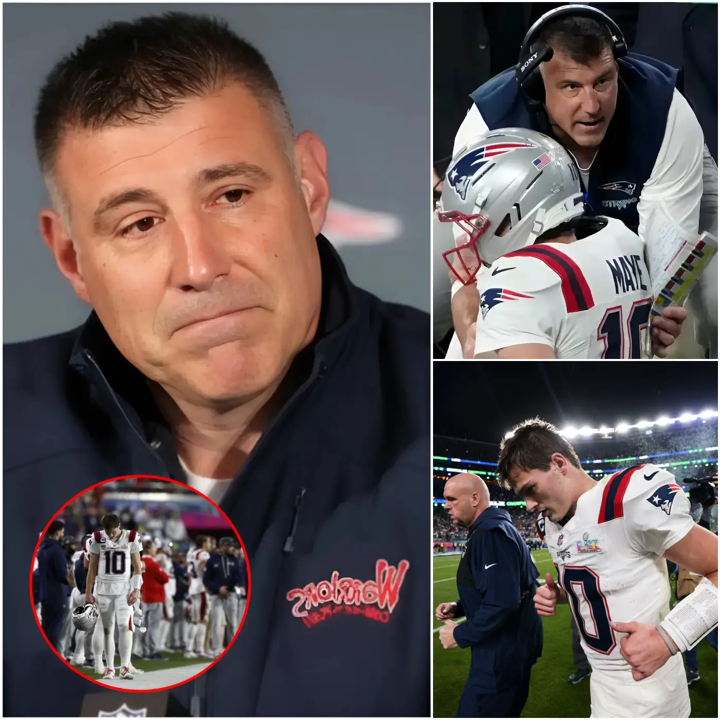 Cover Image for BREAKING 10 MINUTES AGO 🚨 New England Patriots head coach Mike Vrabel revealed a heartbreaking reason why his players — especially Drake Maye — weren’t able to give their full 100%, ultimately falling 13–29 to the Seattle Seahawks. Instead of anger, many fans are now expressing concern and sympathy for the team. “The guys gave everything they had out there tonight,” Vrabel said, his voice breaking. “Please try to understand what they’ve been through this week. I just hope people can show a little compassion for our players right now…”🏈😔