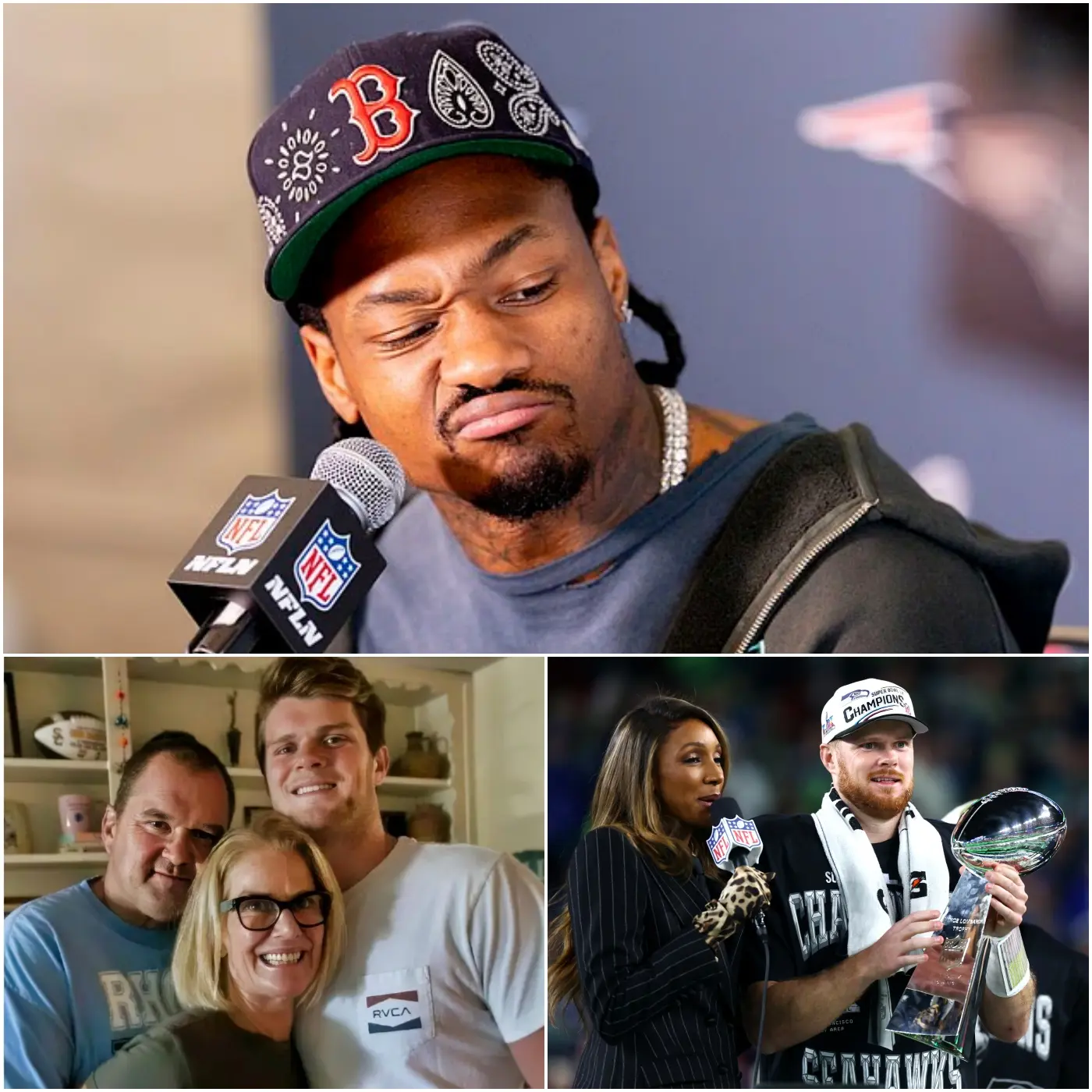 Cover Image for Stefon Diggs of the New England Patriots has been fined $50,000 and suspended from future league games by the NCAA following shocking and offensive remarks directed at the family of Seattle Seahawks quarterback Sam Darnold after a tense Super Bowl LX game – comments that sparked nationwide outrage, deeply hurt Darnold’s ailing mother, and led to a direct letter from Mike Macdonald to the NFL, igniting a storm of public opinion across the football world.