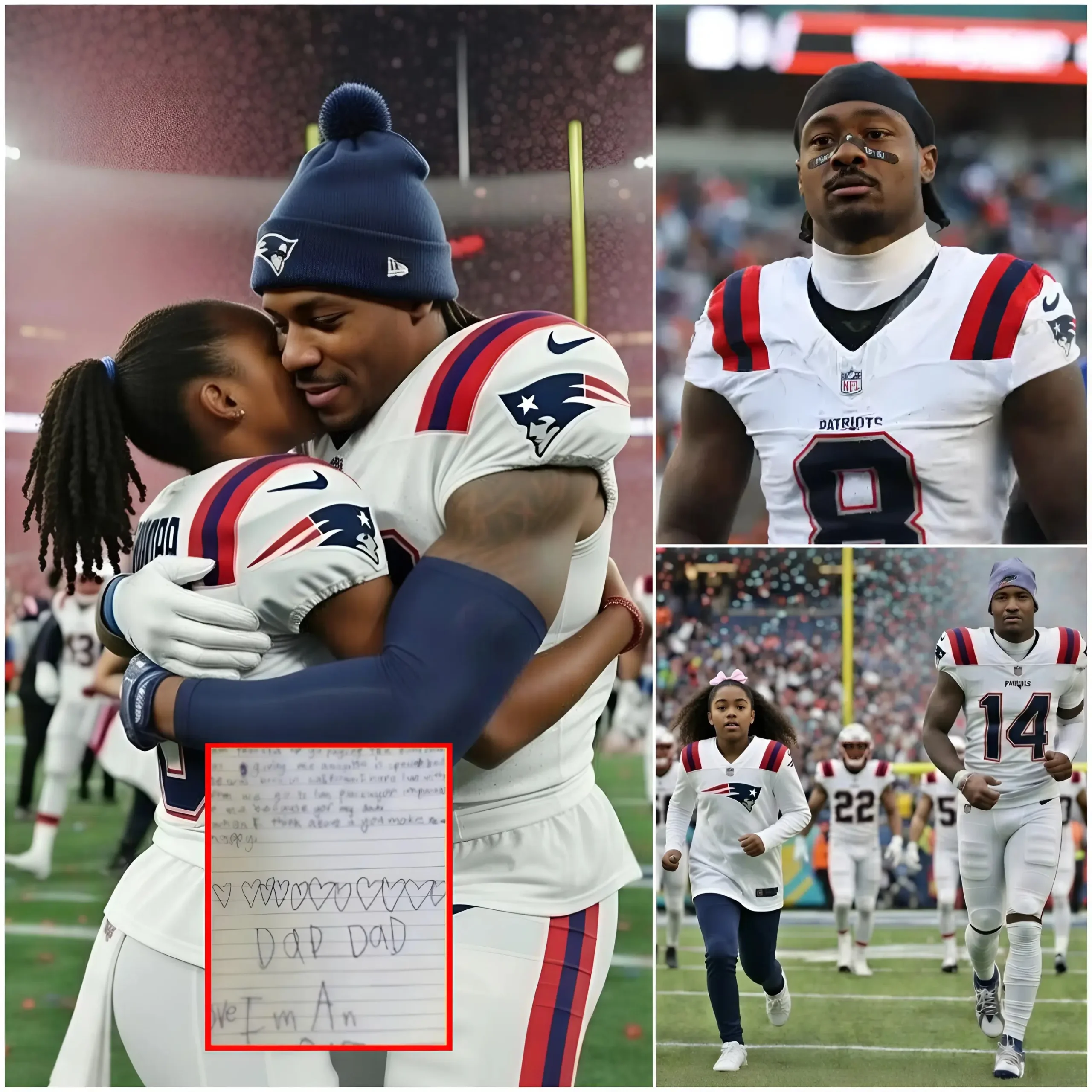 Cover Image for 💔📩 “Let’s go home, Dad…” – A tearful letter from Stefon Diggs’ daughter melts the hearts of fans. After the bitter defeat at the Super Bowl, Stefon Diggs became the focus of media attention, but not because of the statistics. Amidst the pain of the loss, a handwritten letter from his young daughter with his ex-wife Charliee Harper appeared as a “medicine” to soothe his soul. No longer a superstar dominating the field, Diggs is now just a father, as revealed in the heartbreaking confession from his daughter’s touching letter to Charliee Harper, widely shared on social media.