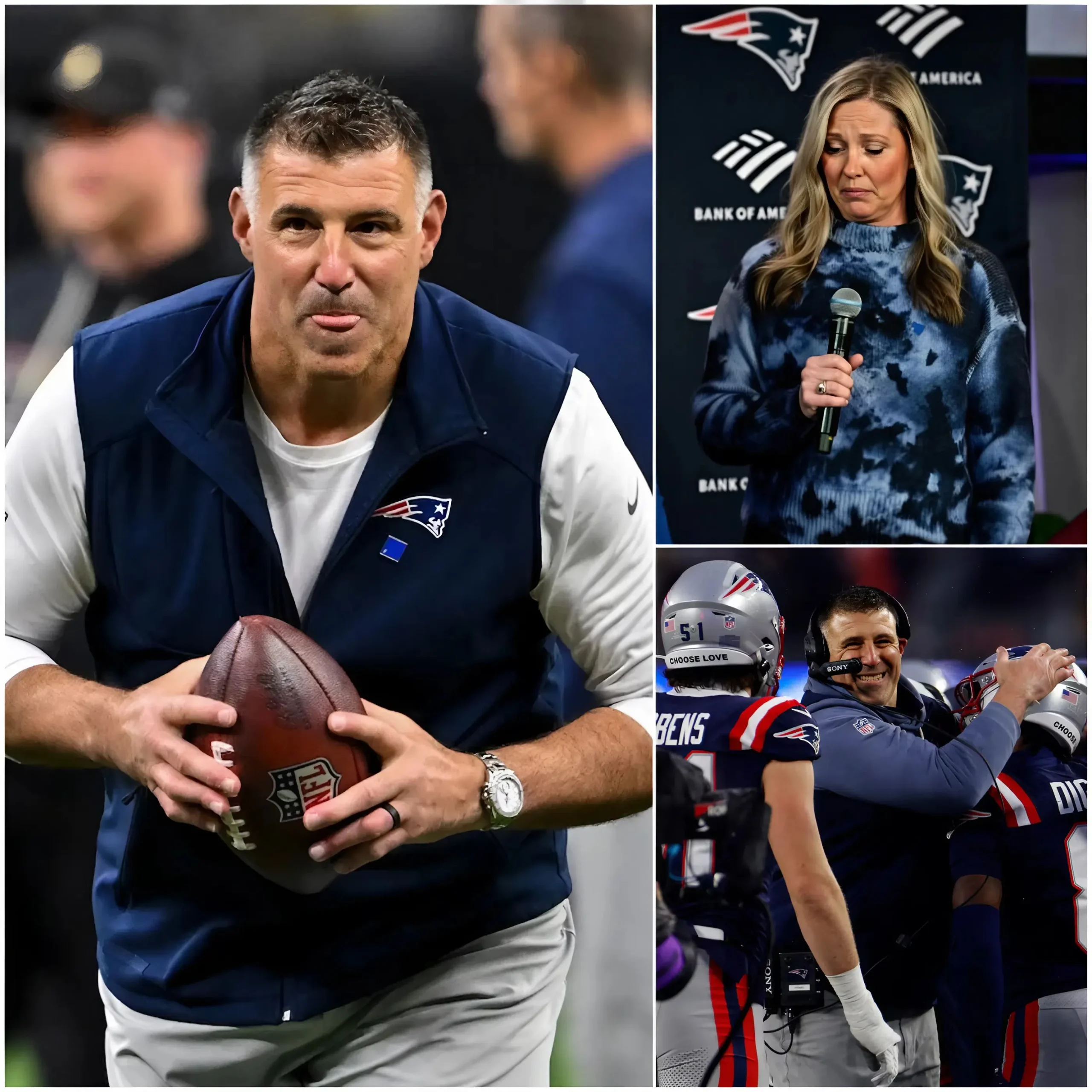 Cover Image for SAD NEWS: “Thank you for always being there for us” — The New England Patriots fan community unites in support of coach Mike Vrabel as he faces new health issues after his wife, Jen Vrabel, spoke out publicly — “I’m grateful for everyone’s support, I really appreciate it, but right now…”
