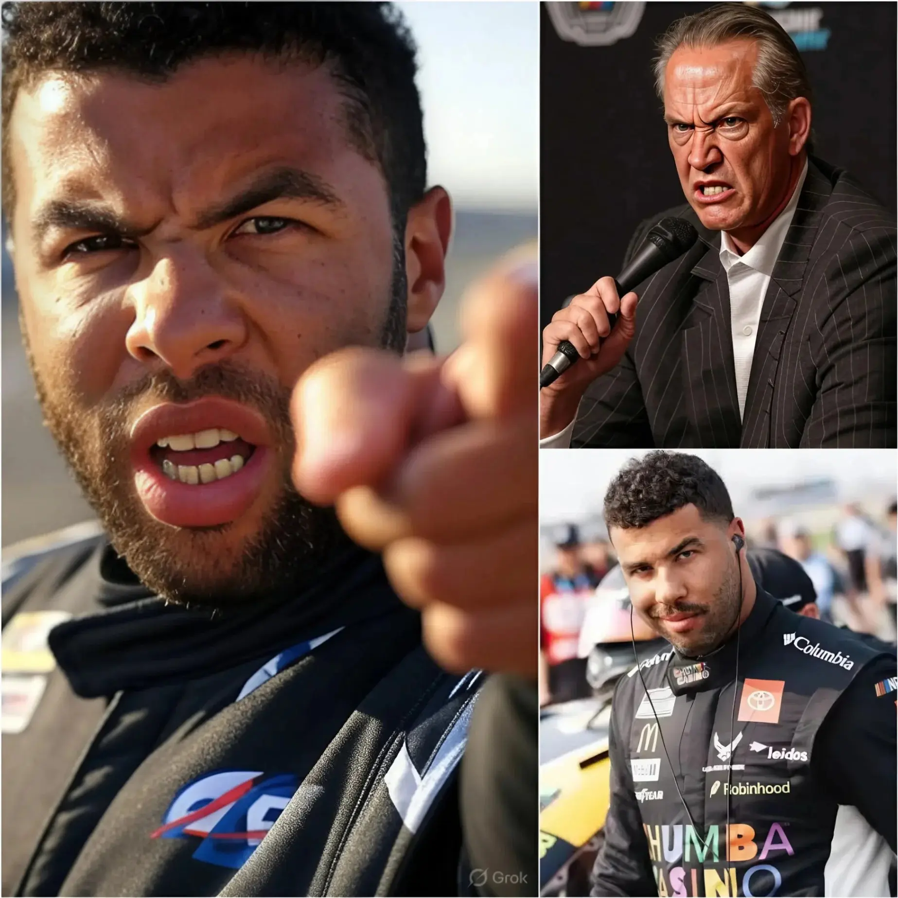Cover Image for OFFICIAL: NASCAR has just issued an unprecedented penalty in NASCAR history to Bubba Wallace for recent conflicts. Immediately, Bubba Wallace responded with 5 HARMFUL WORDS that made Steve Phelps ANGRY and bang on his desk.