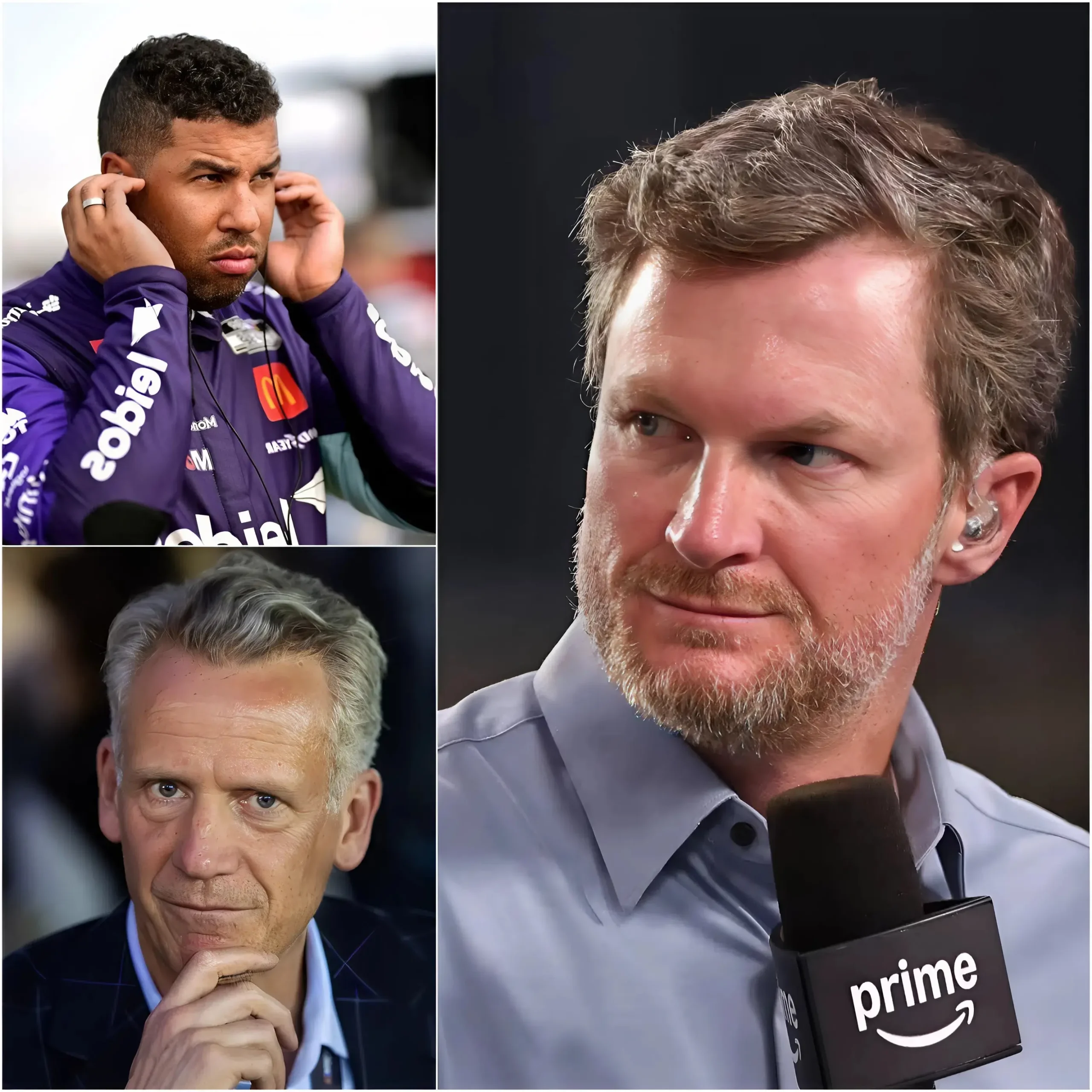 Cover Image for 🚨 “My father dedicated his whole life to NASCAR, and yet they’re protecting someone who disrespected him” — Dale Earnhardt Jr. reportedly took drastic action by announcing a ban and withdrawing JR Motorsports from the season, publicly challenging NASCAR over a controversial management decision. He also revealed shocking information and an internal report that rocked the racing community, leading to Bubba Wallace being placed under close scrutiny and raising the risk of a major crisis surrounding the Daytona 500.