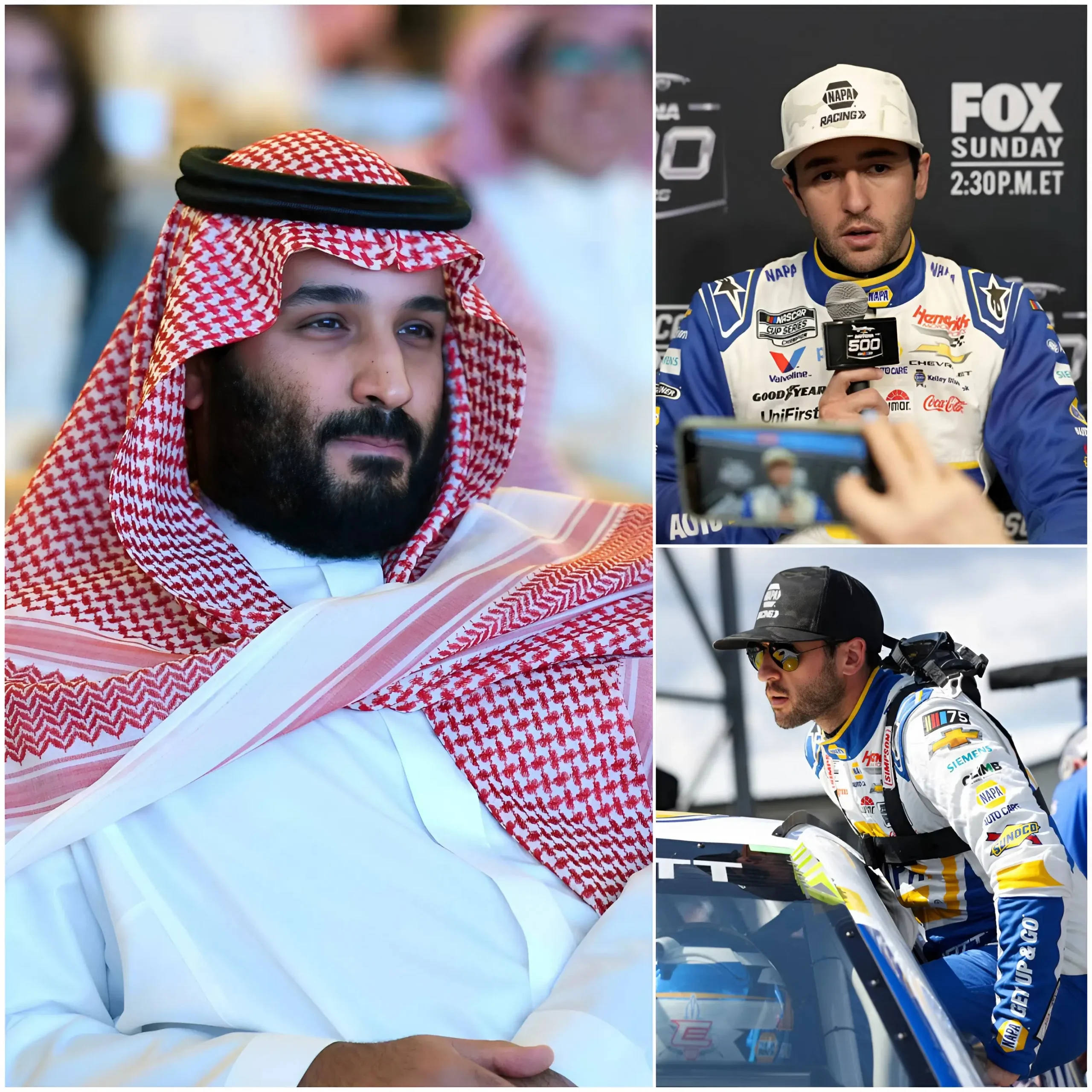 Cover Image for “I am a father, and I will do everything I can to make my daughter happy. Chase Elliott, you are an inspiration to my daughter, Aisha. I want to spend $15 million to buy your signed baseball cap. It’s not just an item, it’s a symbol of passion. Contact me!” — Sheikh Khalid Al-Rashid, an oil tycoon with an estimated net worth of over $50 billion, made a surprising offer: to buy the cap that Chase Elliott often wore, intending to give it as a birthday gift to his daughter, a huge fan of the young racer. Just five seconds later, Chase Elliott responded without hesitation with words that brought Aisha Al-Rashid to tears, because he never imagined that the star he admired could say such sincere words.