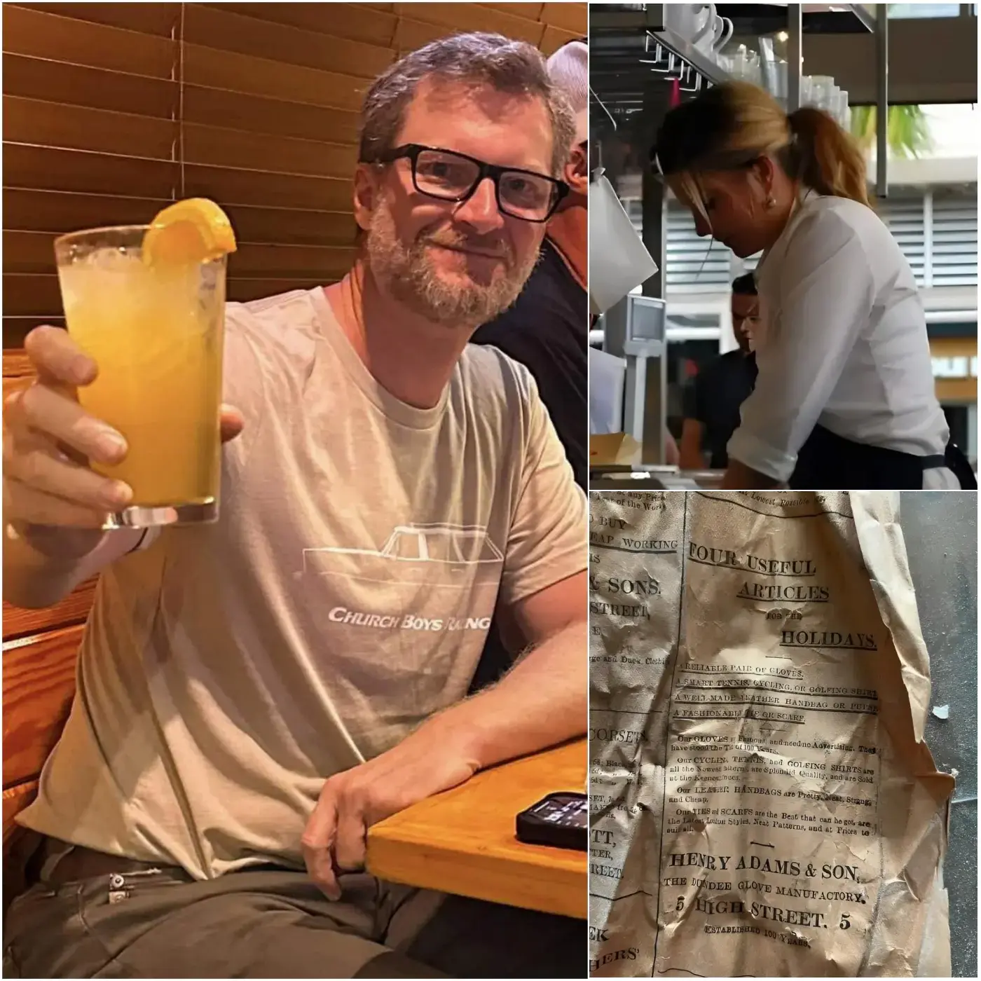 Cover Image for ✨ Sera, a 22-year-old waitress, had absolutely no idea that the quiet man she was serving was actually Dale Earnhardt Jr., the famous NASCAR star. Sitting discreetly, Earnhardt Jr. ate simply, drawing no attention to himself, far from the spotlight and any display of fame. As he prepared to leave, he placed a neatly folded note on the table, accompanied by a gentle smile. When Lily opened it, she burst into tears. That moment marked the beginning of a completely new chapter in her life.