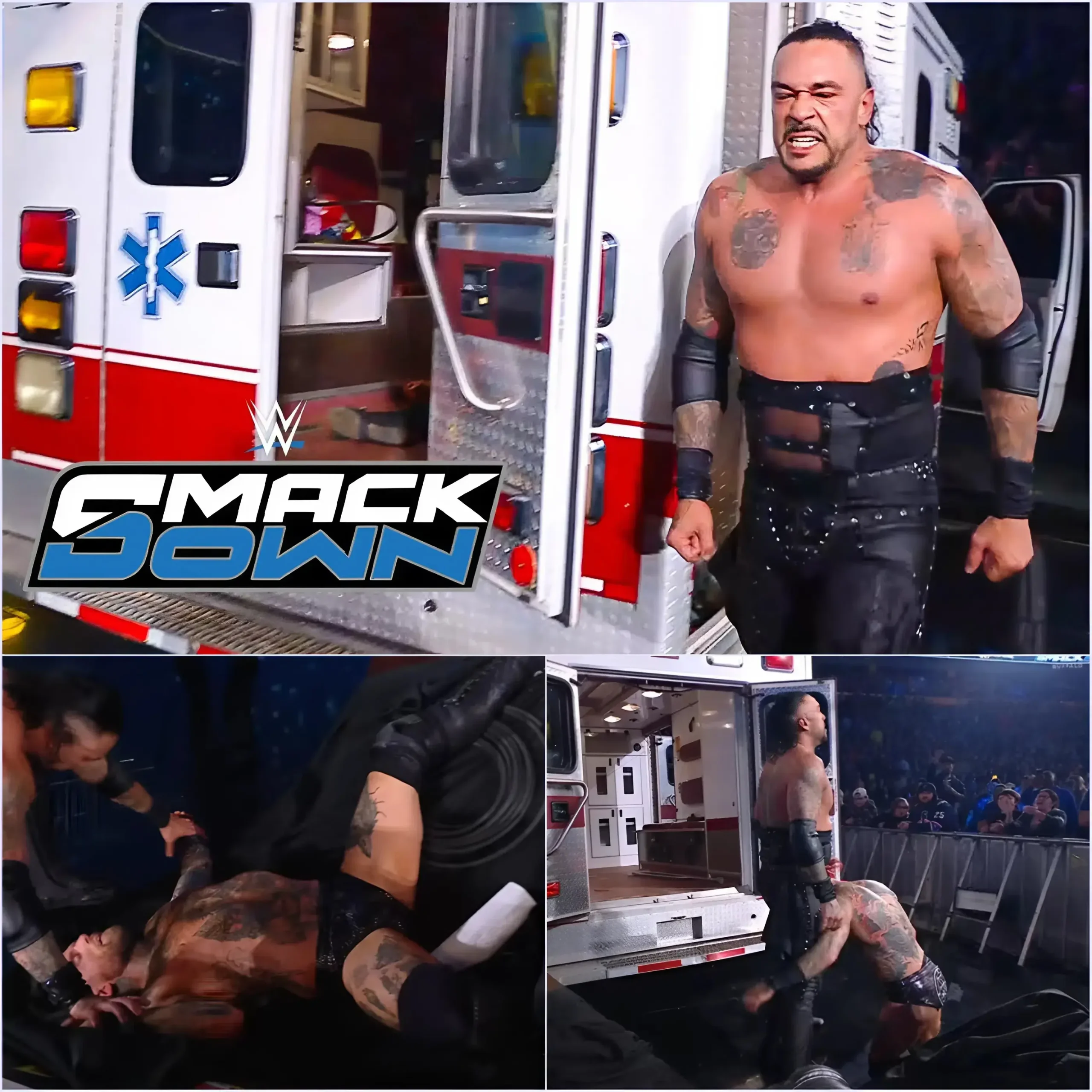 Cover Image for 😢 DAMIAN PRIEST Ends Aleister Black in Brutal Ambulance Match at SmackDown!