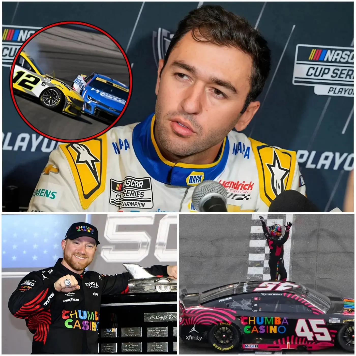Cover Image for 🔴 “HE CHEATED!” Chase Elliott ACCUSED Tyler Reddick of using ILLEGAL technology with his car at the 2026 Daytona 500 race 👇. NASCAR quickly launched an urgent investigation and obtained surprising results…👇