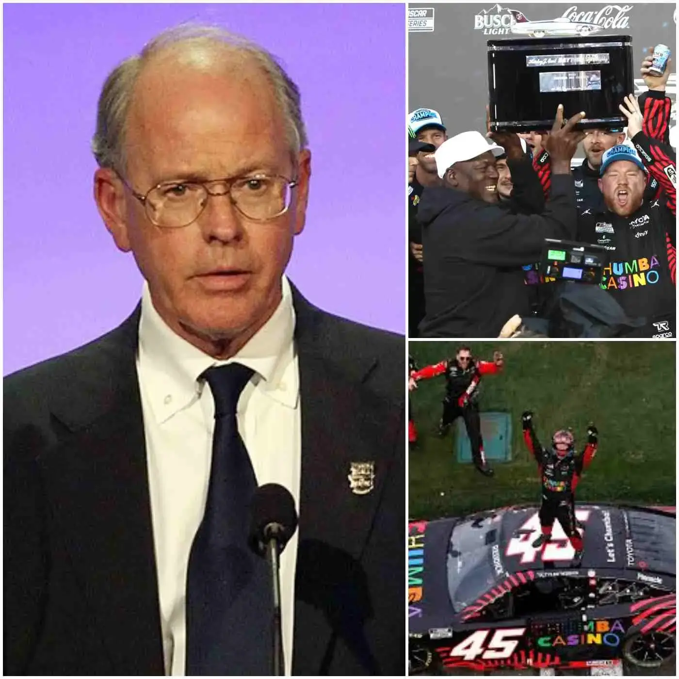 Cover Image for NASCAR BOMBSHELL💥Nascar CEO Jim France shocked everyone when he broke his silence and announced that an official review had been requested for Tyler Reddick after several drivers ACCUSED him of doping before the race. France called for drug testing to restore fairness to the race. Tyler Reddick’s response left other drivers speechless and fans in complete shock!