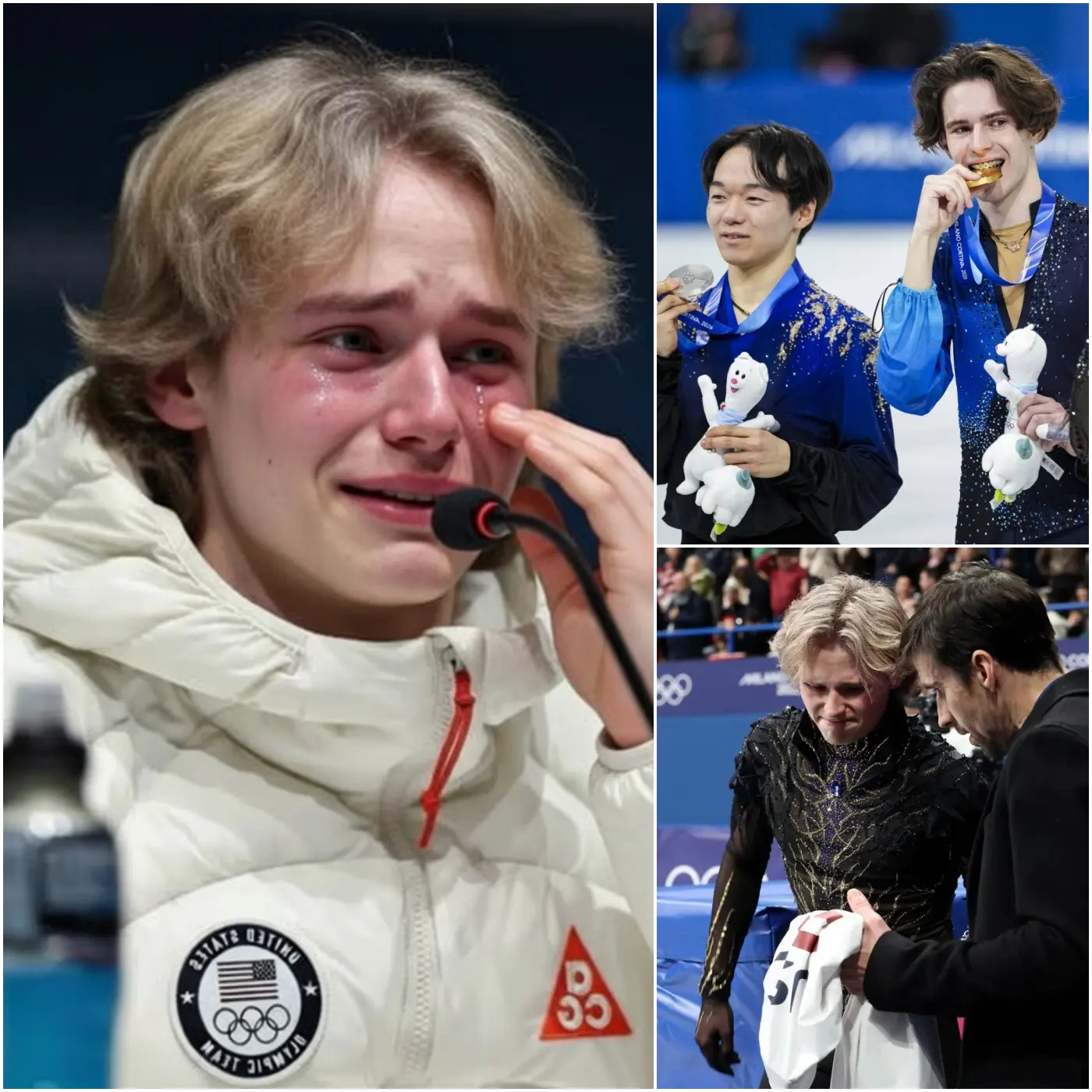 Cover Image for 🚨 “THIS WILL BE THE LAST TIME I COMPETE HERE…” – Ilia Malinin broke down in tears, announcing he will never return to the Winter Olympics under any circumstances. He revealed that a rival skater had repeatedly caused trouble in the warm-up area, undermining his competitive spirit; even more shockingly, the rival allegedly threatened him just ten minutes before he stepped onto the ice. Notably, the technical controller reportedly met Malinin directly to ask him… The truth behind his disappointing performance at the 2026 Winter Olympics has now been exposed, sending the entire figure skating world into an uproar! 👇👇