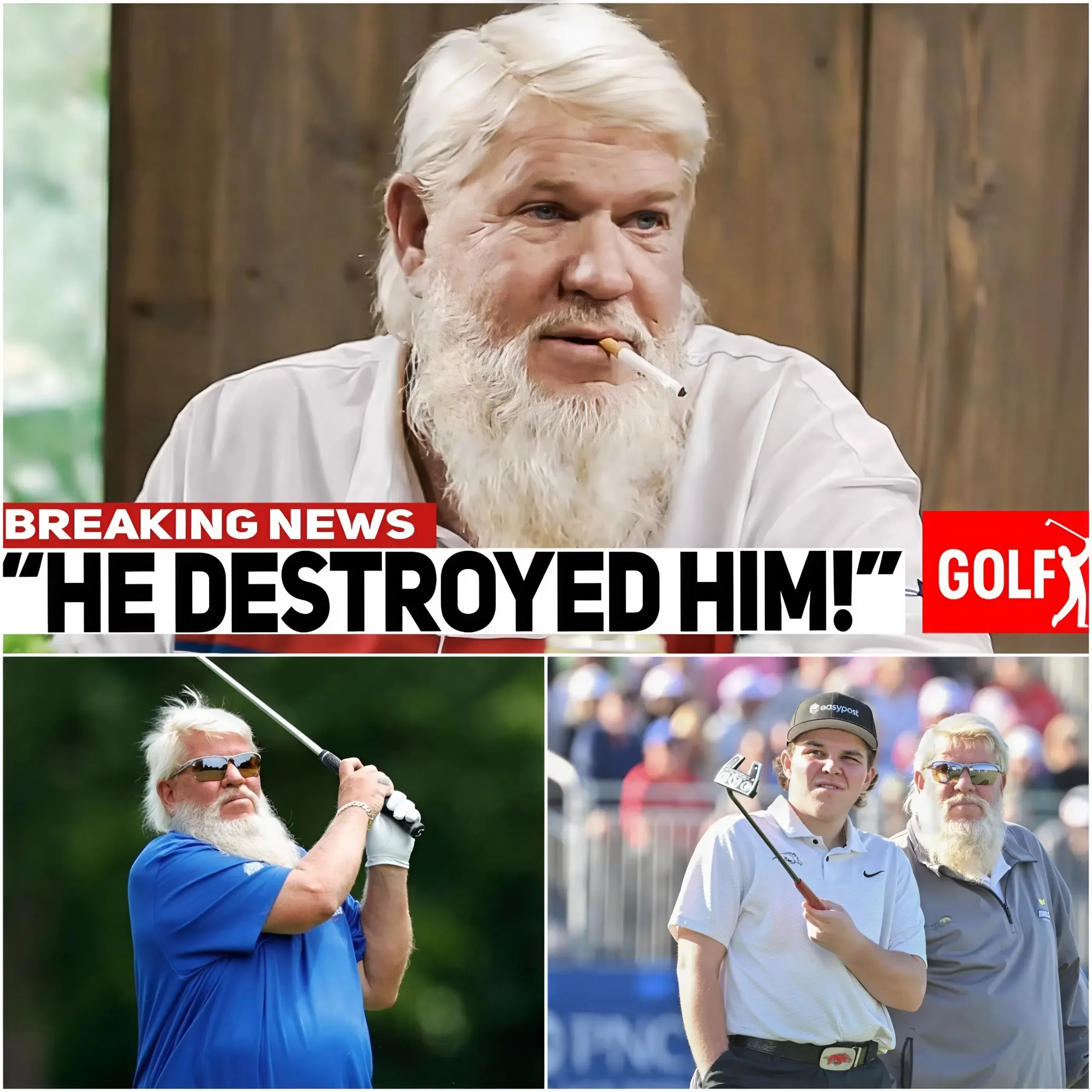 Cover Image for John Daly Just HUMILIATED a Top PGA Star on Live TV! (Fans Are STUNNED!)