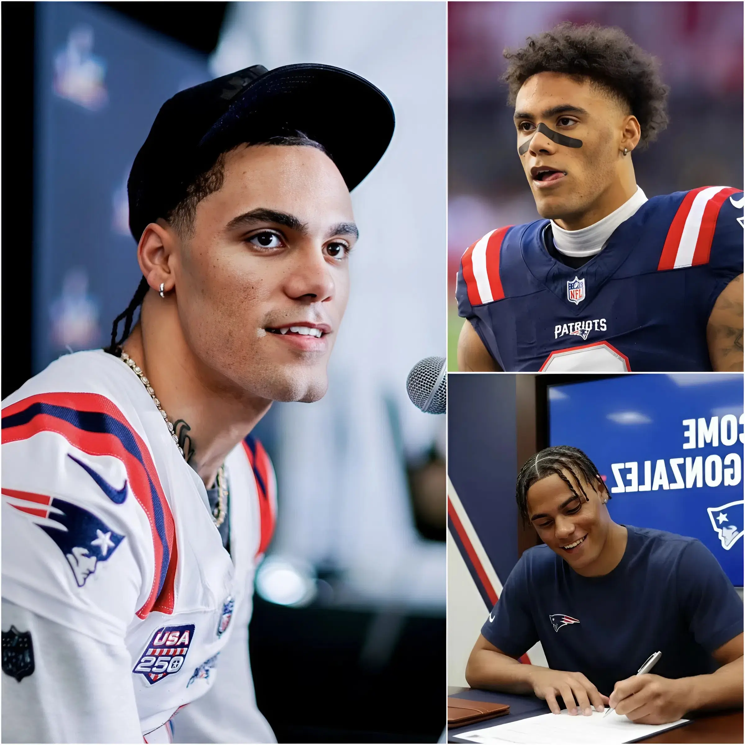 Cover Image for A SHOCKING MOVE: The New England Patriots have just shocked the football world by extending guard Christian Gonzalez’s contract until 2030, making him the highest-paid cornerback in NFL history, with extremely favorable terms for the star. The deal confirms the Patriots’ absolute faith in Gonzalez as a long-term pillar of their defense. Just entering his prime, the defensive star has already proven his ability to shut down top receivers and directly influence opponent tactics. NFL leaders are stunned by both the timing and the structure of the contract — a bold financial commitment that could reshape the entire cornerback market in the future.