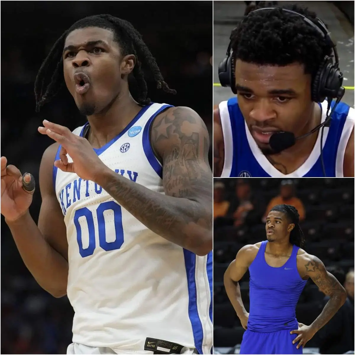 Cover Image for “‘HE HAS SACRIFICED SO MUCH’ – Otega Oweh’s girlfriend choked up with tears in her eyes as she shared about Otega Oweh’s condition after the bitter defeat against Georgia. He has had to endure countless harsh criticisms from fans and the public after that match, even though he fought with everything he had, scoring 28 points to try to salvage the team and keep NCAA Tournament hopes alive. Please everyone be understanding and tolerant of my boyfriend – the star of the Kentucky Wildcats. What Otega is going through, along with the team’s current situation and the ongoing injuries, has left millions of Big Blue Nation fans emotionally choked up and worried about his next steps on the path to bringing the Wildcats back to March Madness.”