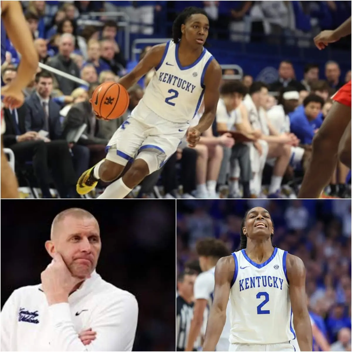 Cover Image for “‘HE’S ONLY 19 YEARS OLD’ – Coach Mark Pope choked up with tears as he shared about Jasper Johnson’s condition after the bitter defeat to Georgia at Rupp Arena. He has had to endure countless harsh criticisms from Big Blue Nation fans and the public after that historic loss. Please everyone be understanding and tolerant of this young man. What Mark Pope is going through, along with Jasper Johnson’s current situation, has left millions of Kentucky Wildcats fans emotionally choked up and worried about his bright future.”