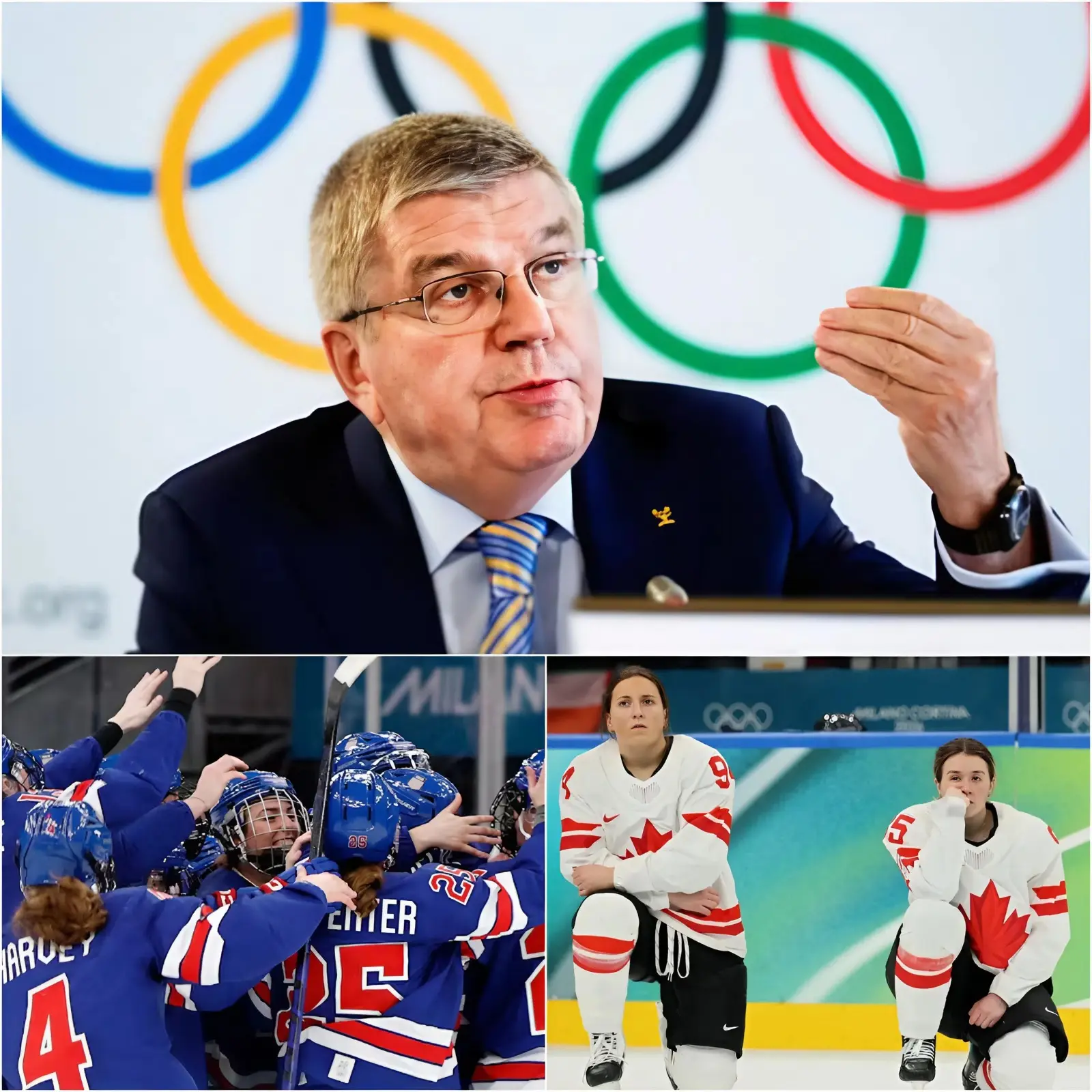 Cover Image for SHOCK NEWS: After one day of investigation, the organizers of the women’s hockey final at the Winter Olympics 2026 have officially announced their findings regarding the controversial match between the United States women’s national ice hockey team and the Canada women’s national ice hockey team. After receiving technical images and video footage showing unusual incidents during the game, an emergency review was launched amid suspicions that these details could directly influence the final result and the morale of both teams. When Thomas Bach, President of the International Olympic Committee (IOC), officially announced the final decision, it immediately sparked a massive controversy across the global Olympic and hockey fan community. – Copy
