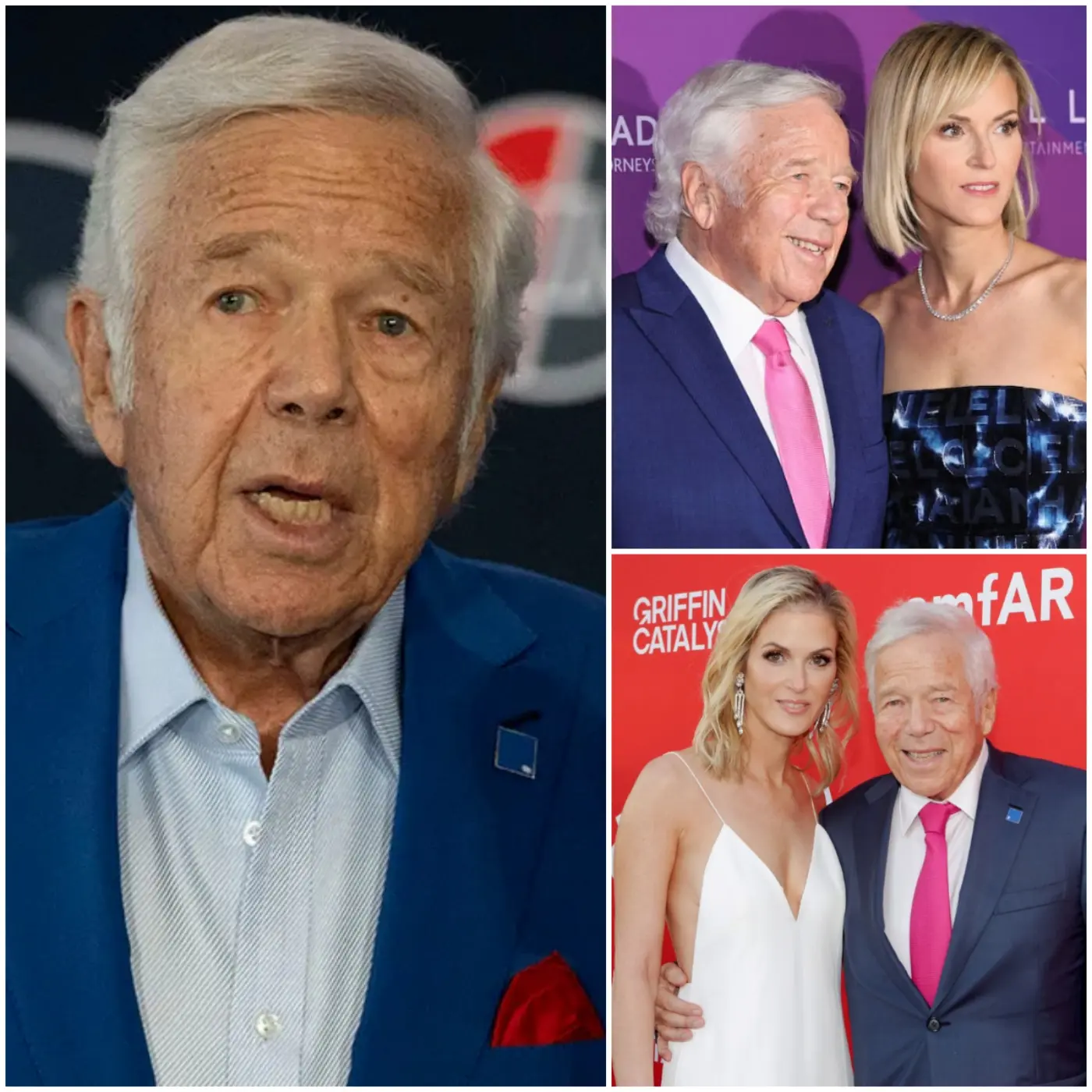 Cover Image for BREAKING NEWS: A wave of emotion has swept through New England as reports emerge that Patriots owner Robert Kraft has stepped away from team duties to stand beside his wife amid a serious health battle. Sources say Kraft has chosen to prioritize family during this profoundly difficult moment, drawing heartfelt support from players, staff, and fans alike. The NFL community has rallied in solidarity, sending prayers and messages of strength to the Kraft family. Long admired for his leadership and resilience, Kraft is now moving supporters in a different way — as a devoted husband placing love above football.