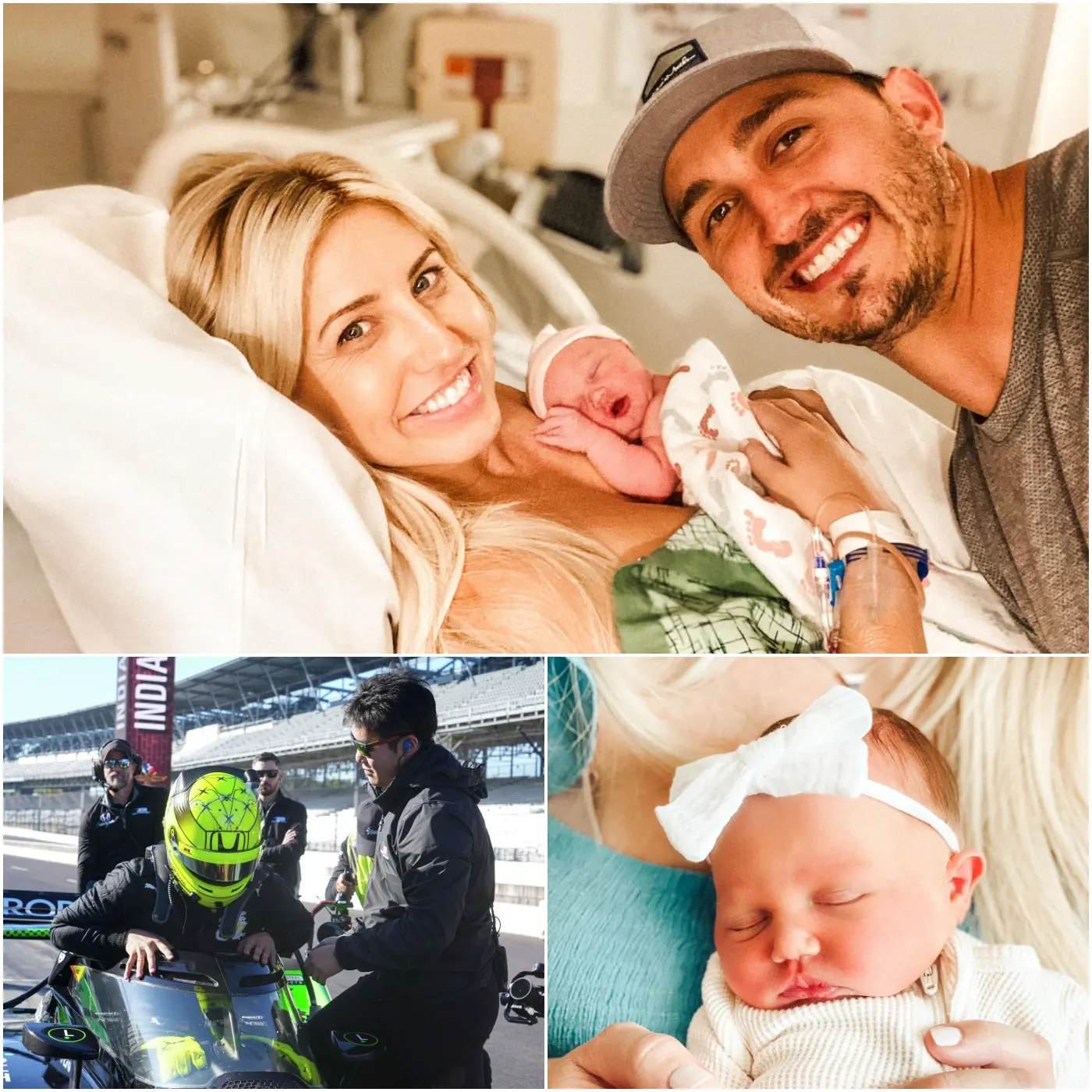 Cover Image for Former Graham Rahal and wife Courtney Force miss Mick Schumacher’s IndyCar test to be with wife before daughter’s birth