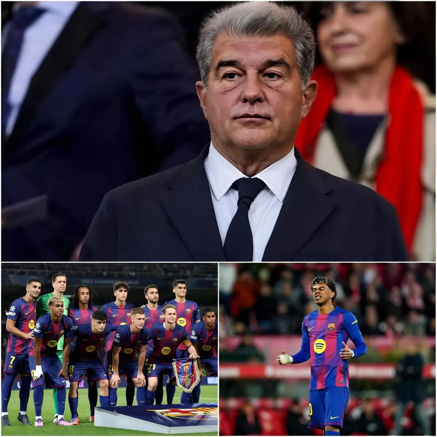 Cover Image for 🚨 SHOCKING NEWS: “I WILL FIRE THEM ALL” – Barcelona president Joan Laporta has shaken the football world by revealing a list of five players who will be fired. He declared that they are the cause of the team’s bitter disappointments. What surprised fans the most was the last name on the list; Nobody expected it!
