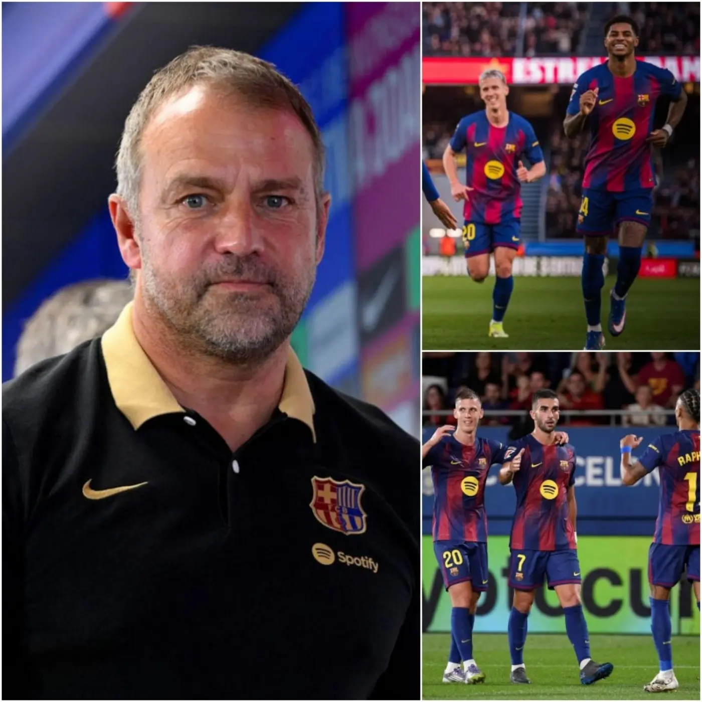 Cover Image for 🚨🚨 A surprising development before the most dangerous phase! A breakthrough at the Camp Nou… Hansi Flick receives happy news that changes the tables with the arrival of two new signings to rescue Barcelona at the decisive moment of the season and upset the calculations of their rivals! 😱 All the details and names of the signings can be found in the first comment 👇👇