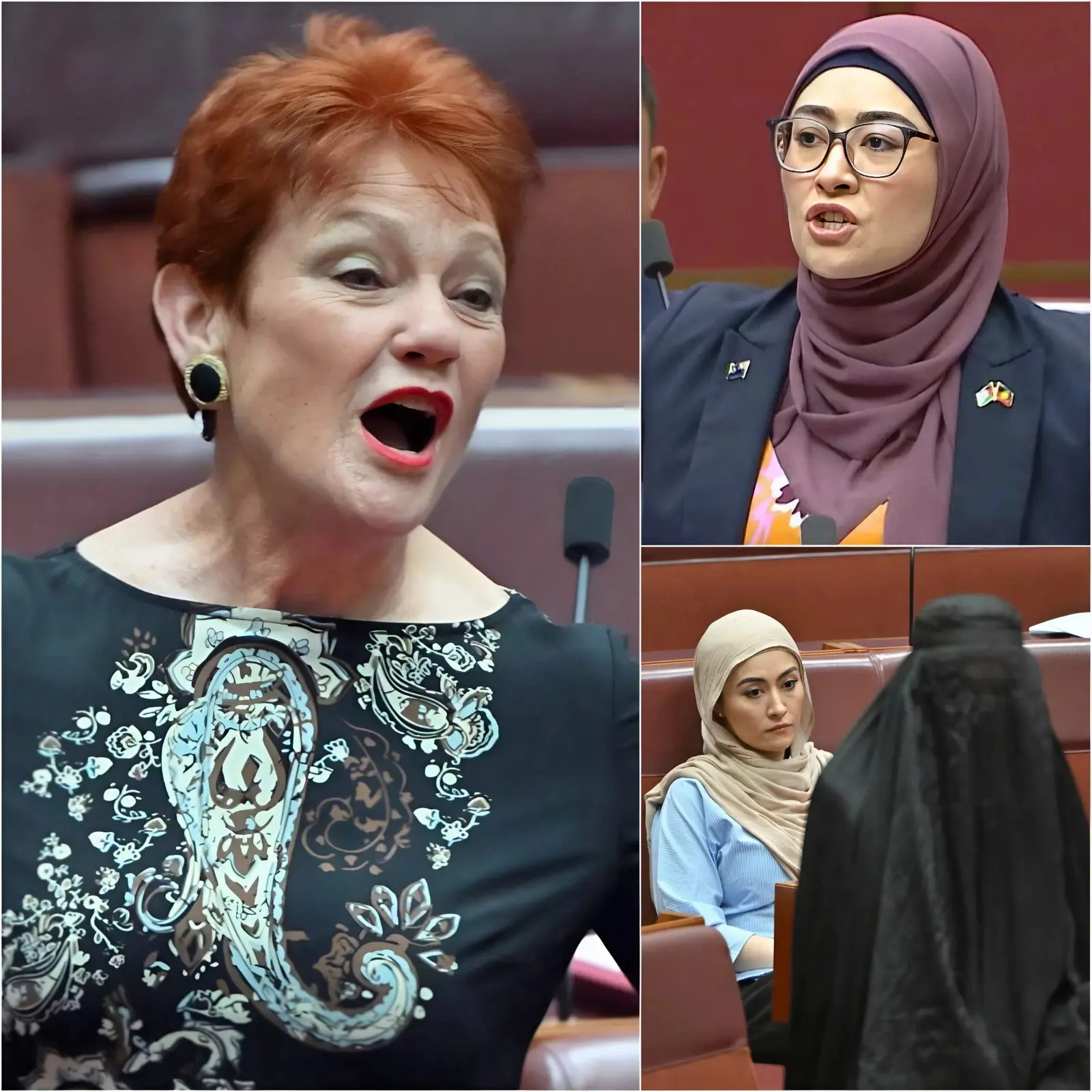 Cover Image for 💥 SHOCKING SENATE SHOWDOWN: Pauline Hanson defeats Fatima Payman on citizenship issue – Green Party in panic over shocking revelation! Pauline Hanson has just shaken the Senate – demanding complete transparency regarding Senator Fatima Payman’s citizenship under Article 44 and accusing the Green Party of running a blatant “protection network” to shield her from scrutiny! 🚨 Hanson refuses to back down: “Every senator must adhere to the same legal standards – no bias, no cover-ups!” The Green Party erupted in rage, shouting “racism” and “witch hunt.” The entire Senate descended into chaos – voices rang out, accusations flew, and order was broken as Hanson exposed the double standards protecting Payman. This intense showdown has sent waves through Australia – Hanson’s fearless stance has exposed the hypocrisy of the Labor and Green parties, Payman’s candidacy is under threat. The protectionist system is crumbling, the Senate is divided, and Hanson’s fight is unstoppable! 🔥
