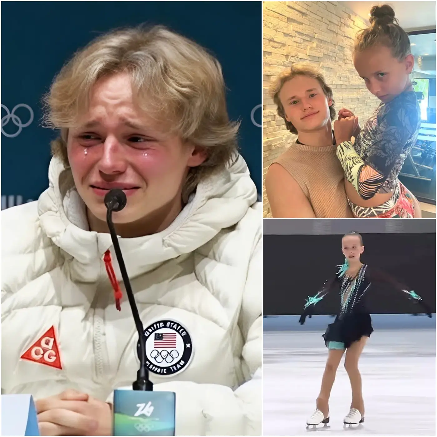 Cover Image for “I almost lost Liza… 💔” In an exclusive interview lasting nearly two hours, Ilia Malinin left the entire figure skating world stunned as he publicly shared, for the first time, the darkest six months of his life — from the pressure of being the “Quad God” who had to defend his title, to the moments of mental crisis that nearly made him give up. Ilia choked back tears, unable to stop them from falling despite trying to stay composed, as he recounted each deeply personal story: the moment when “every traumatic memory” flooded his mind on Olympic ice, the fear of losing his sister Liza, and the feeling that he was “no longer himself” after unexpected falls and crushing setbacks at Milano-Cortina 2026 Winter Olympics.