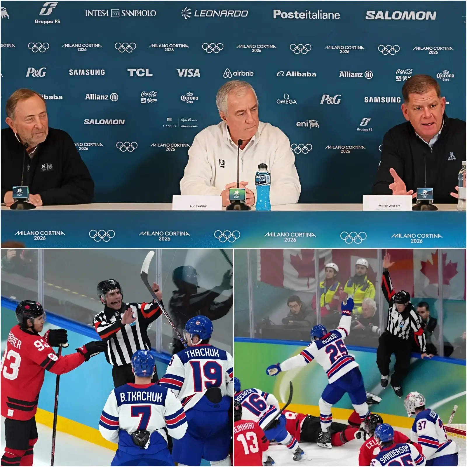 Cover Image for The Olympic Referees Association has announced it will dismiss and impose the harshest penalties in history on several Canadian referees found guilty of fraud and bribery to help the U.S. team win, with one referee potentially facing jail time… The shocking scandal unfolded less than 24 hours after the United States defeated Canada 2-1 in overtime to win the gold medal in men’s ice hockey at the 2026 Olympics – a final already considered one of the most tense and emotional encounters between the two nations. Now, with allegations of corruption emerging after that historic final, the integrity of the tournament itself is under intense global scrutiny, raising questions that the ice hockey world can no longer ignore.