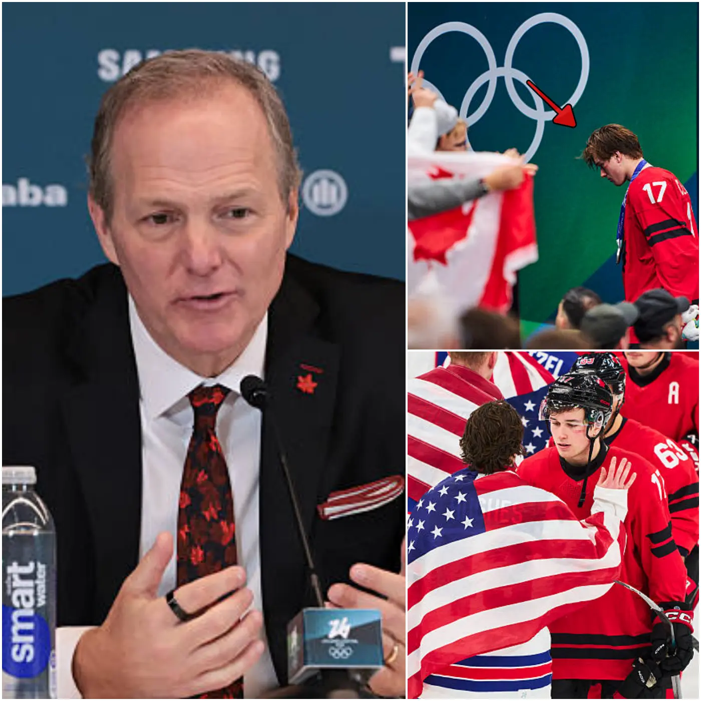 Cover Image for “‘HE’S ONLY 19 YEARS OLD’ – Coach Jon Cooper choked up with tears as he shared about Macklin Celebrini’s condition after the failed Olympic final. He has had to endure countless harsh criticisms from fans and the public after this defeat. Please everyone be understanding and tolerant of that young man. What Jon Cooper is going through, along with Macklin Celebrini’s current situation, has left millions of Canadian hockey fans emotionally choked up and worried about his future.”
