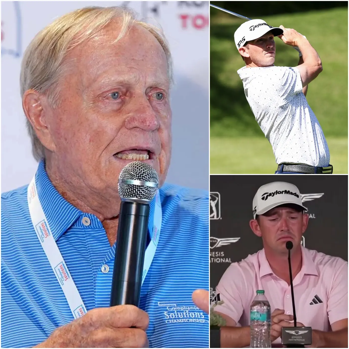 Cover Image for “HE IS WORTH FAR MORE THAN THIS”🔴 Jack Nicklaus has just spoken out in defense of Jacob Bridgeman: “What is happening to Jacob Bridgeman is a crime in golf. How can it be so cruel as to criticize and abandon a 26-year-old who is carrying the expectations and hopes of an entire generation of young golfers?” Shortly after, Jacob Bridgeman finally came forward to reveal the truth, every word he uttered left Nicklaus and the golf world speechless.