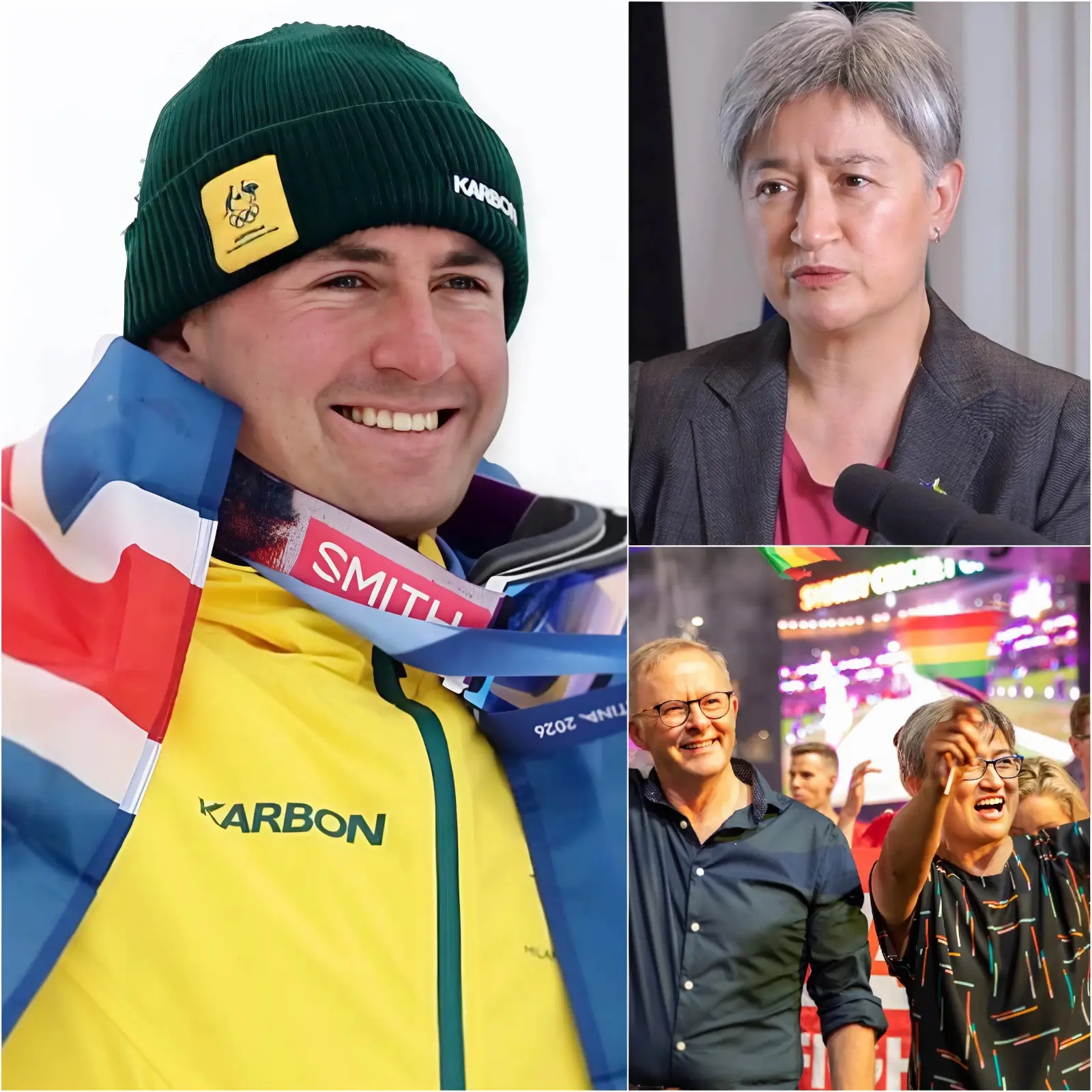 Cover Image for 🚨 “SIT DOWN, BARBIE!” Australian champion skier Cooper Woods-Topalovic, who just brought home a national title, was suddenly interrupted during a live television program when Penny Wong publicly called him a “TRAITOR” for refusing to join the LGBTQ+ awareness campaign promoted by her Labor Party organization, while instead supporting the One Nation party. Moments later, as Wong tried to escalate the conflict, she received a sharp, icy response from the skier — strong enough to silence the entire studio, and she visibly recoiled in her seat. The studio audience then erupted in applause — not in defense of Wong, but in support of Woods-Topalovic, who, with just ten words, turned a heated argument into a powerful lesson in composure, respect, and self-control under intense political and media pressure.