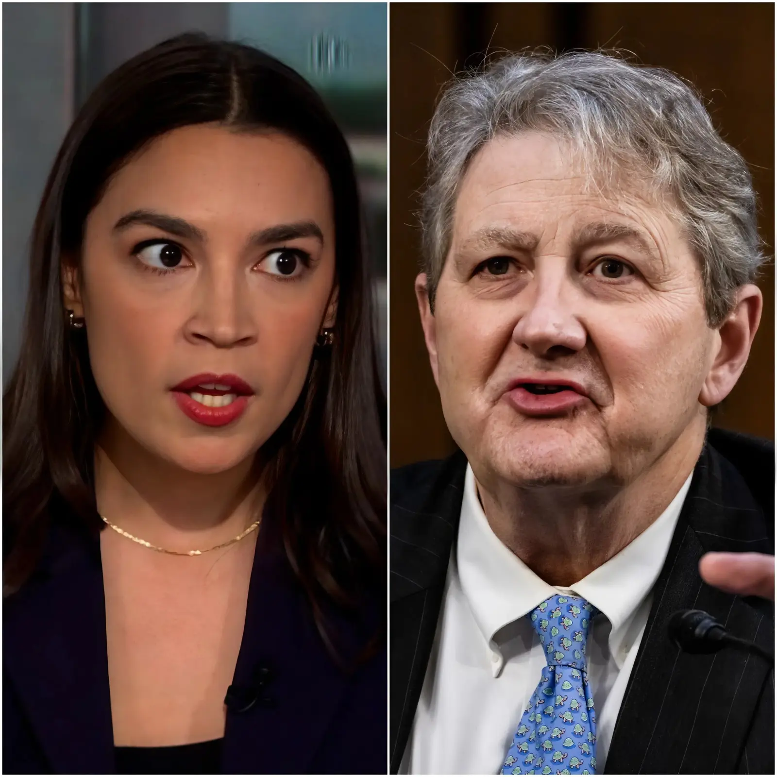 Cover Image for 🚨“Say one more dumb word, old boy, and I’ll embarrass you on national TV,” AOC fired across the chamber, her voice cutting through the air like a blade. Conversations died mid-sentence as she leaned forward, a razor-thin smile hinting she was ready to torch Sen. Kennedy’s credibility in real time. But Kennedy didn’t blink. He stood deliberately, locking eyes with her in a stare so steady it felt preloaded with impact. The tension coiled tight enough to snap. “You want embarrassment?” he replied evenly, stepping toward the microphone with unhurried confidence. “Try surviving this.” A murmur rolled through the Senate—equal parts shock and anticipation. AOC’s smile flickered for a split second. Then Kennedy dropped a verbal grenade that detonated into audible gasps, scattered laughter, and stunned silence. Reporters pounded their keyboards as if racing a deadline siren. In less than half a minute, the energy shifted: AOC bristling, Kennedy composed, and the entire chamber crackling with electric disbelief.