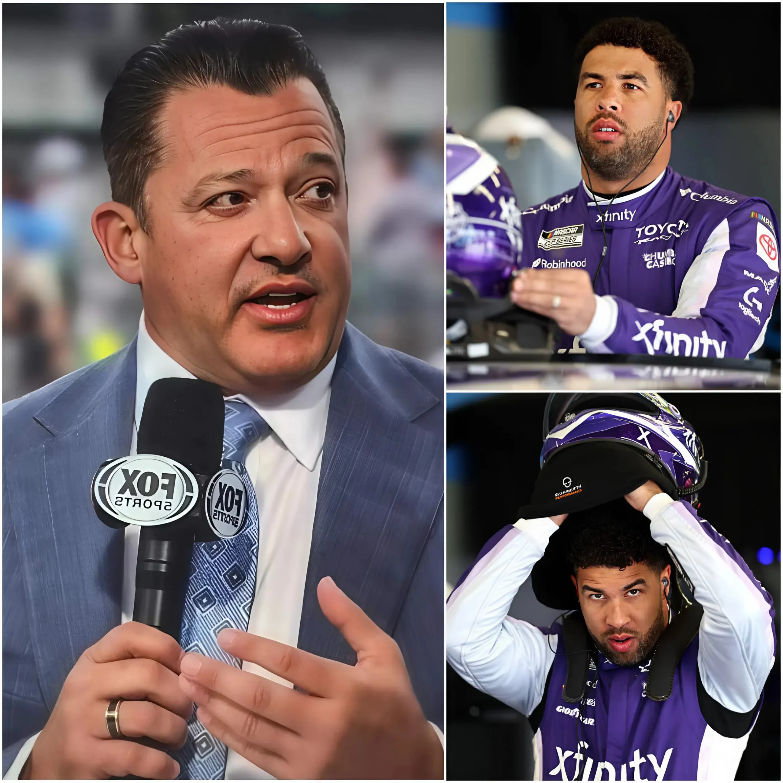 Cover Image for 🚨 “SHUT UP! WHO DO YOU THINK YOU ARE TO LECTURE ME?” The entire FOX Sports studio froze as Tony Stewart exploded; every word he uttered was a slap in the face, instantly silencing all criticism. The controversy escalated to its peak when Bubba Wallace publicly accused Stewart of being favored by NASCAR and using his influence to manipulate decisions in his favor on the track. Instead of remaining silent, “The Butcher” Stewart slammed the microphone down on the table, his sharp gaze fixed on Wallace, and spoke in a chilling, bone-chilling voice. FOX Sports panicked and had to cut the commercial break, but what Stewart revealed next about the “insider secrets” behind Wallace’s victories forced the entire NASCAR community to reconsider the truth. 🏎️🔥🏁